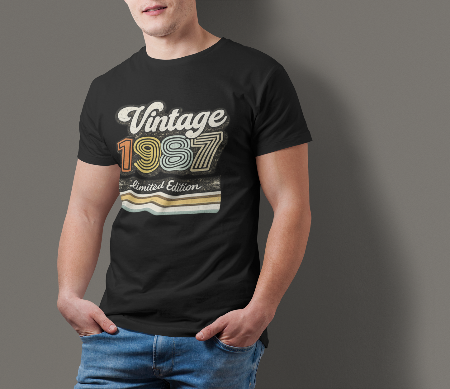 Vintage 1987 Retro T-Shirt | 1987 Birth Year Shirt | Retro 80s Graphic Tee