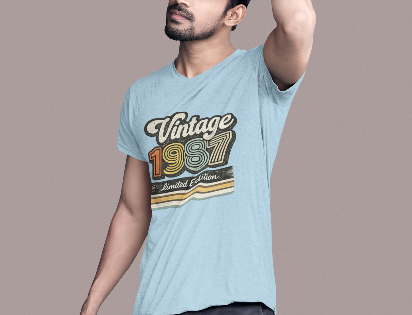 Vintage 1987 Retro T-Shirt | 1987 Birth Year Shirt | Retro 80s Graphic Tee