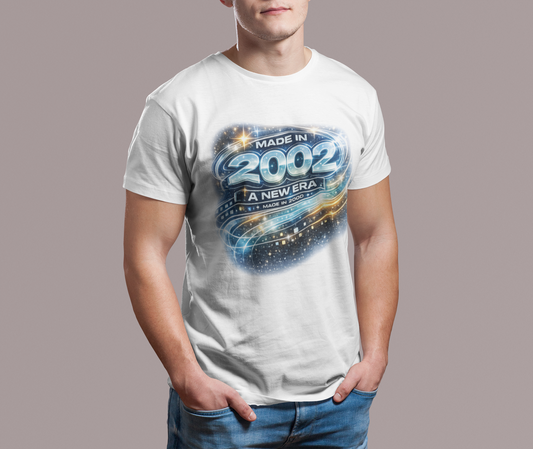 Born in 2002 Y2K T-Shirt, Retro 2000s Birthday Shirt, Vintage 2002 Graphic Tee, Unisex Nostalgia Gift