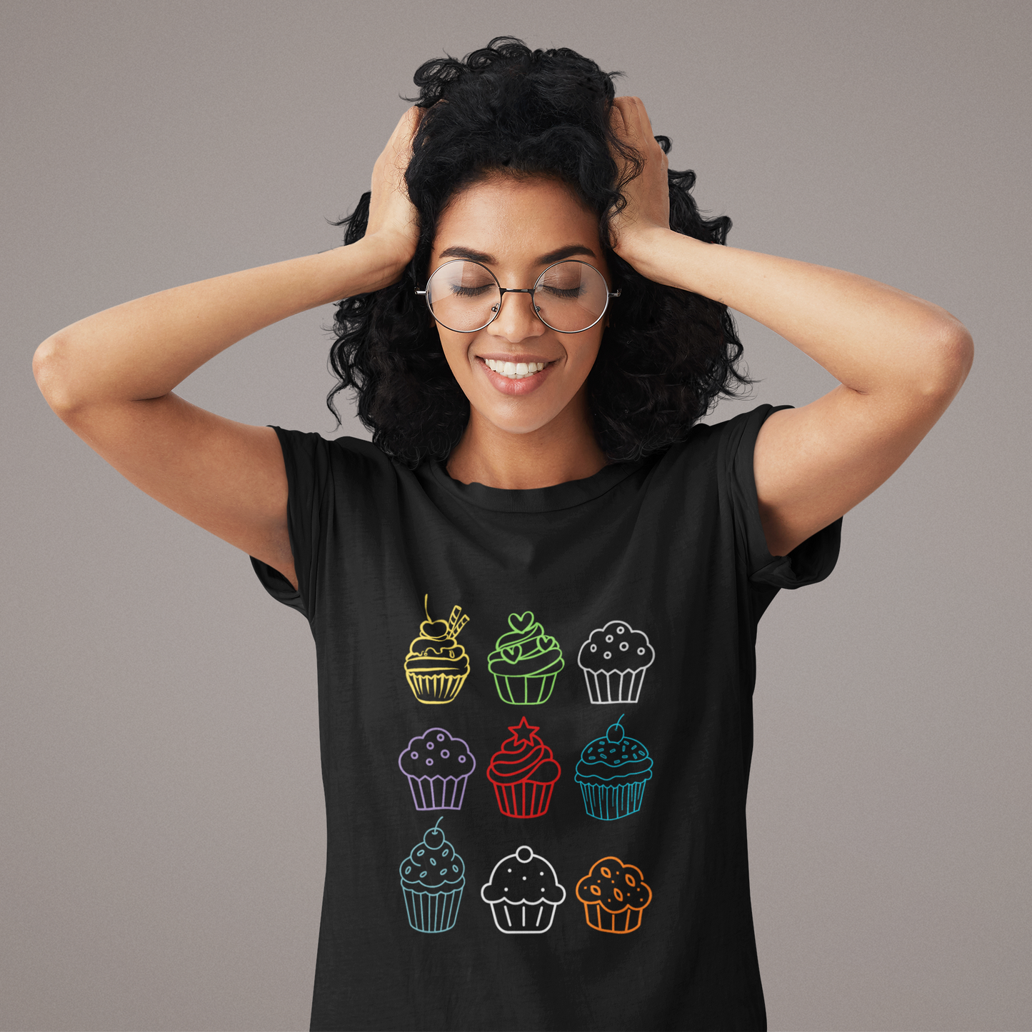 Cute Cupcake T-Shirt, Cupcake Graphic Tee, Dessert Lover Shirt, Baking Gift, Sweet Treat Birthday Shirt