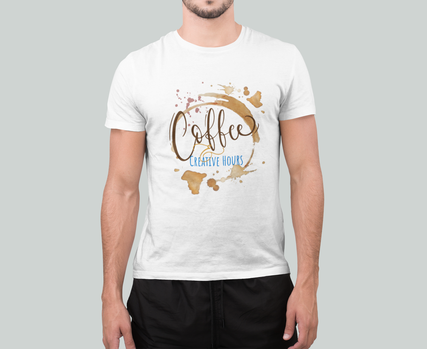 Front & Back Coffee Creative Hours Shirt, Where Coffee Meets Creativity Tee, Artist Coffee Lover T-Shirt, Creative Community Graphic Tee