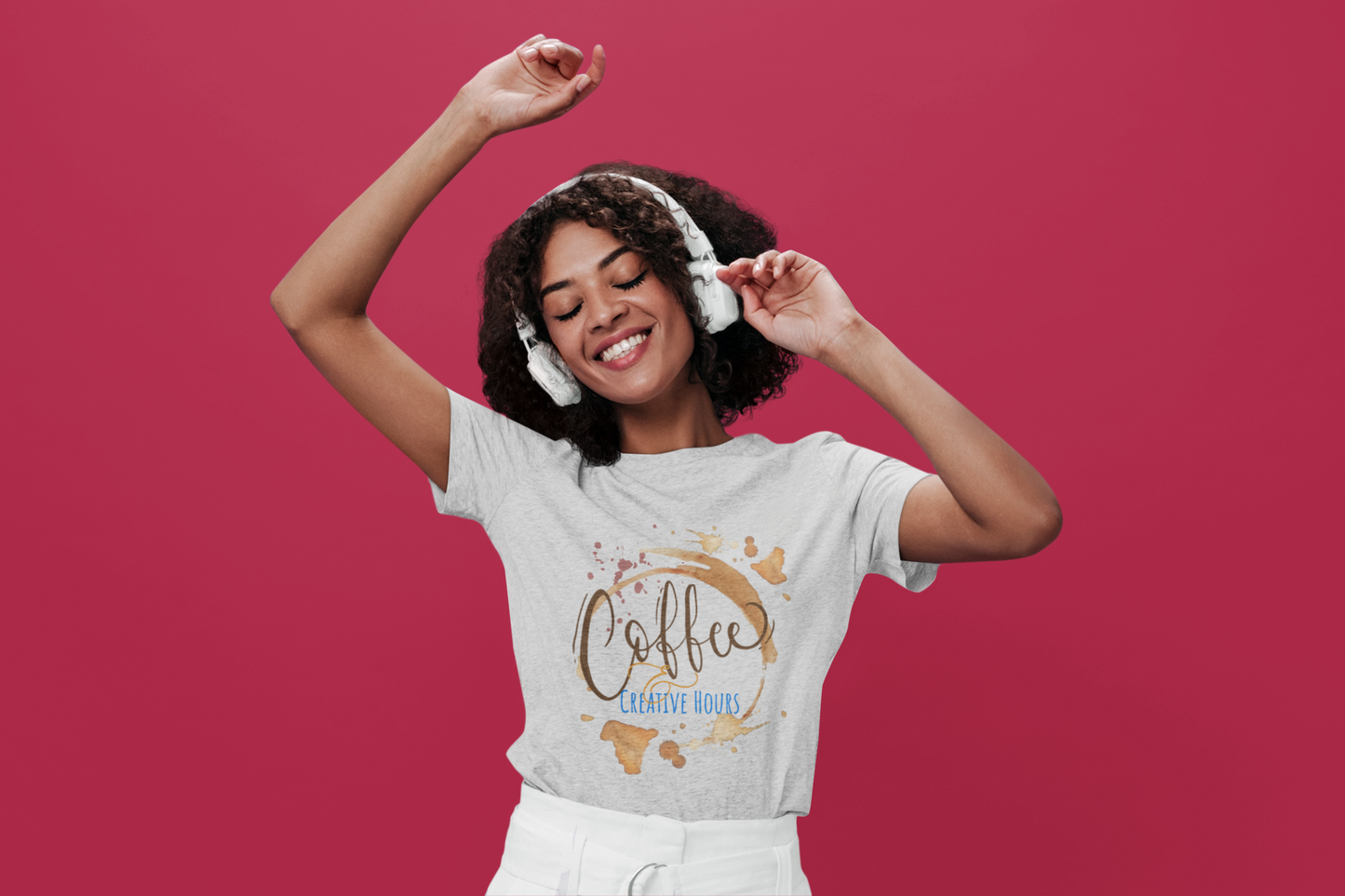 Front & Back Coffee Creative Hours Shirt, Where Coffee Meets Creativity Tee, Artist Coffee Lover T-Shirt, Creative Community Graphic Tee
