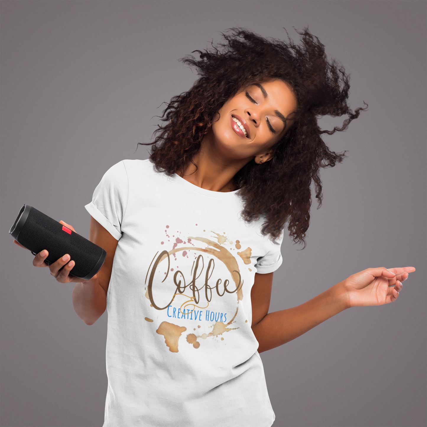 Front & Back Coffee Creative Hours Shirt, Where Coffee Meets Creativity Tee, Artist Coffee Lover T-Shirt, Creative Community Graphic Tee