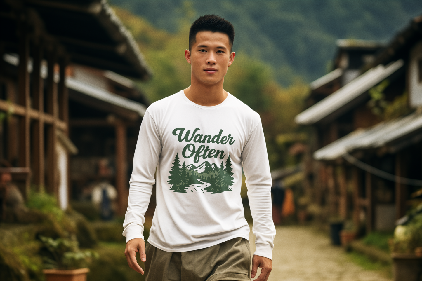 Wander Often Shirt | Hiking Long Sleeve Tee | Nature Lover Graphic