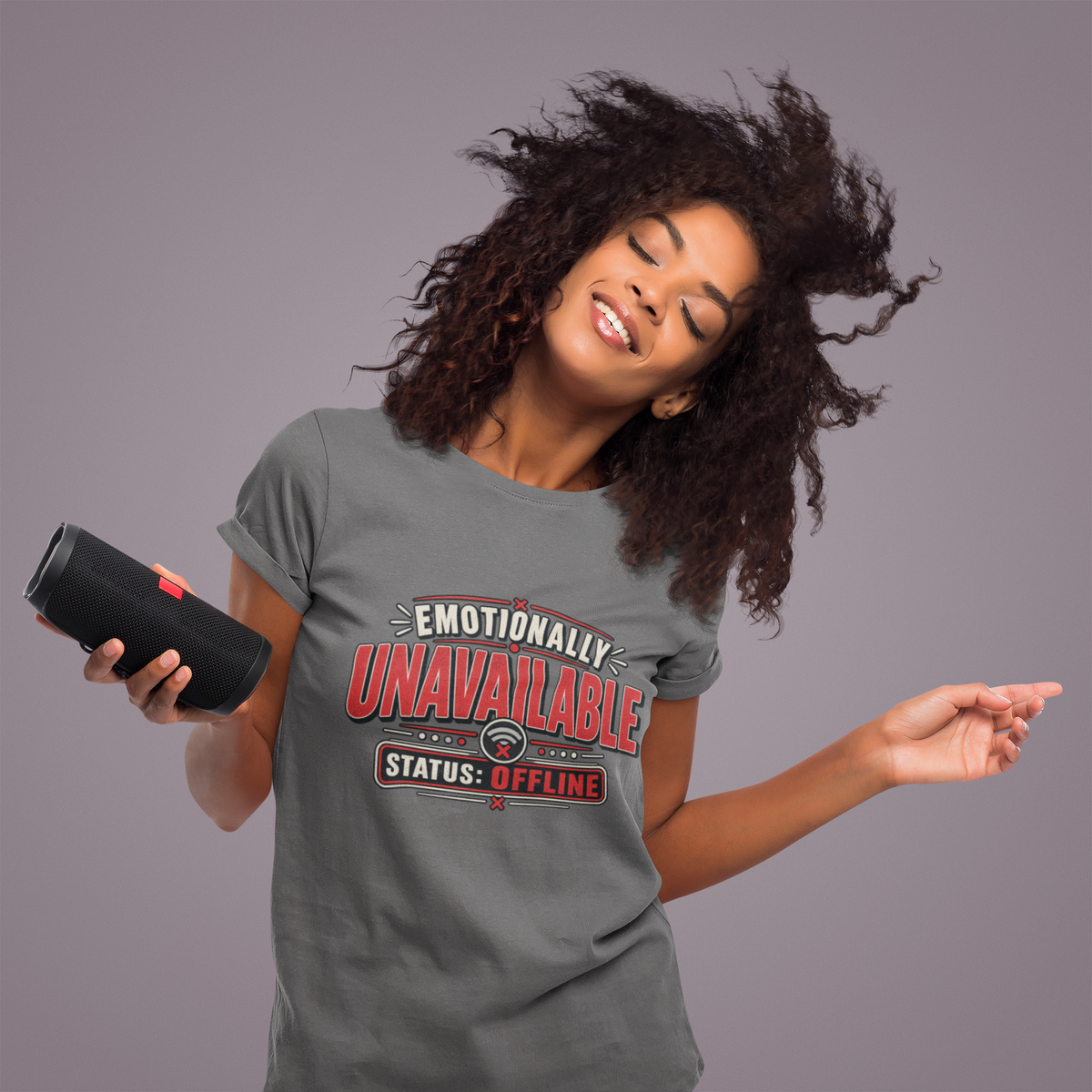 Emotionally Unavailable Status Offline Shirt | Funny Sarcastic Graphic Tee