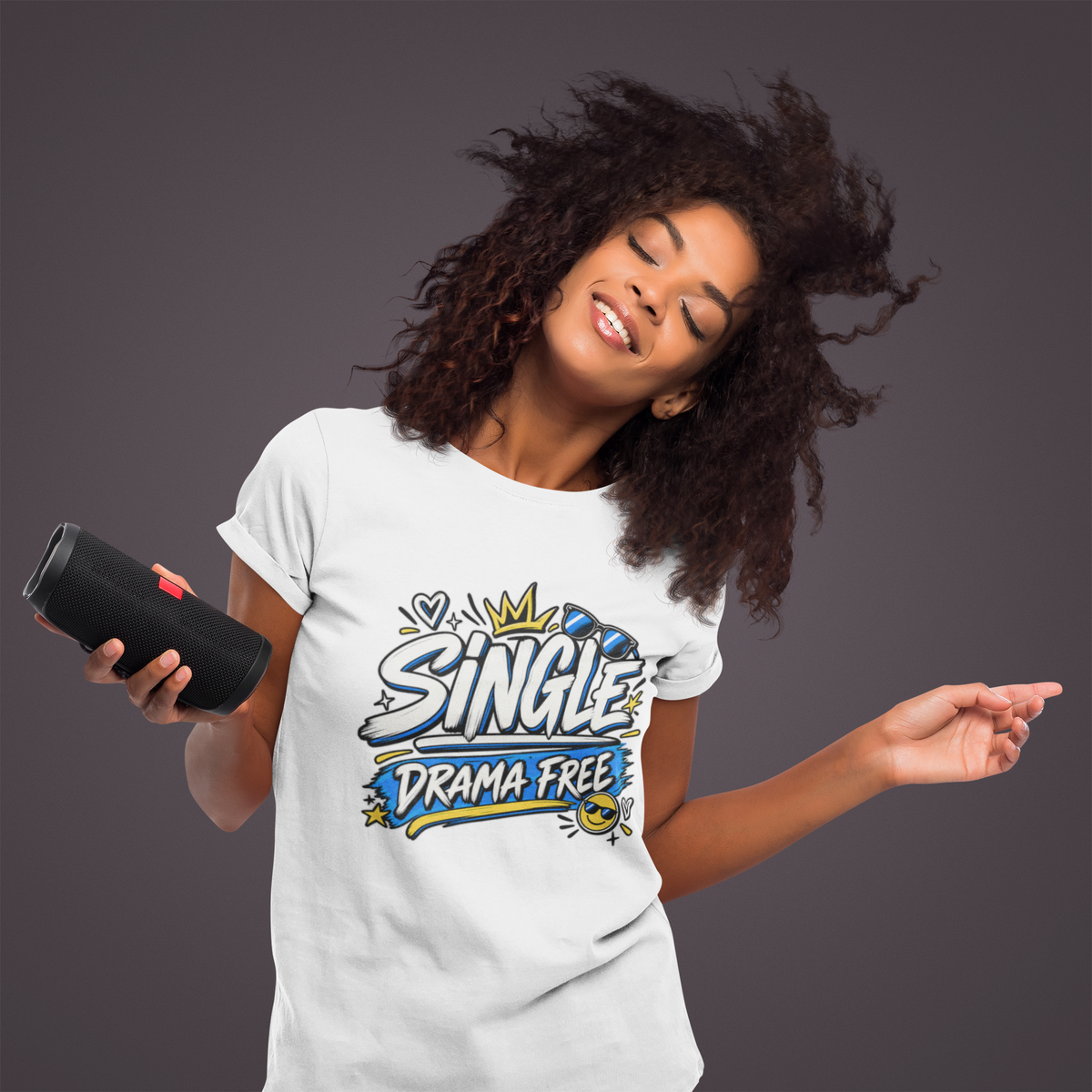 Single Drama Free Shirt | Funny Single Life T-Shirt, Sarcastic Relationship Humor Tee, Unisex Graphic Shirt