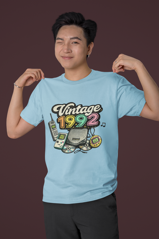 Made in 1992 Totally Cool T-Shirt | Retro 90s Birth Year Shirt | 1992 Birthday Gift Tee