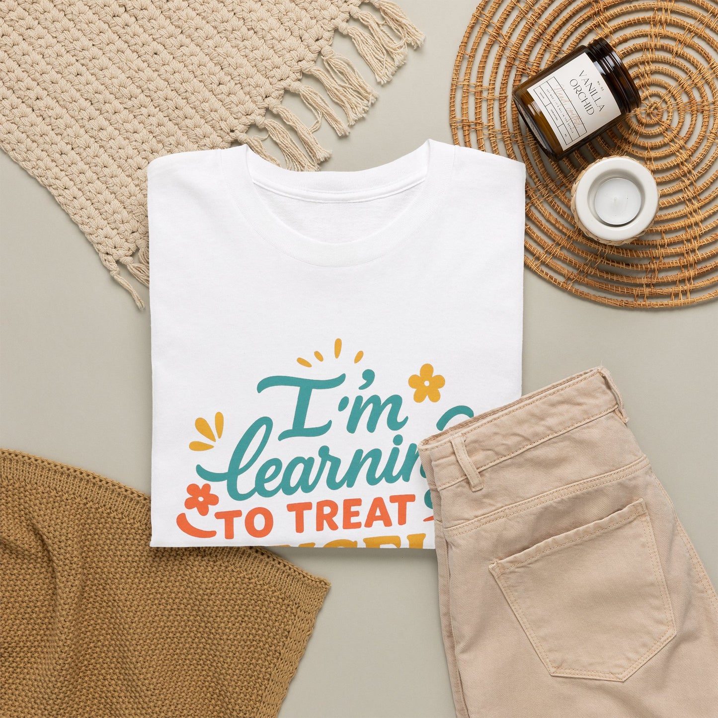 Self Care Message Tee Kindness Shirt Motivational T Shirt Gift for Friends Affirmation Apparel Comfortable Casual Outfit