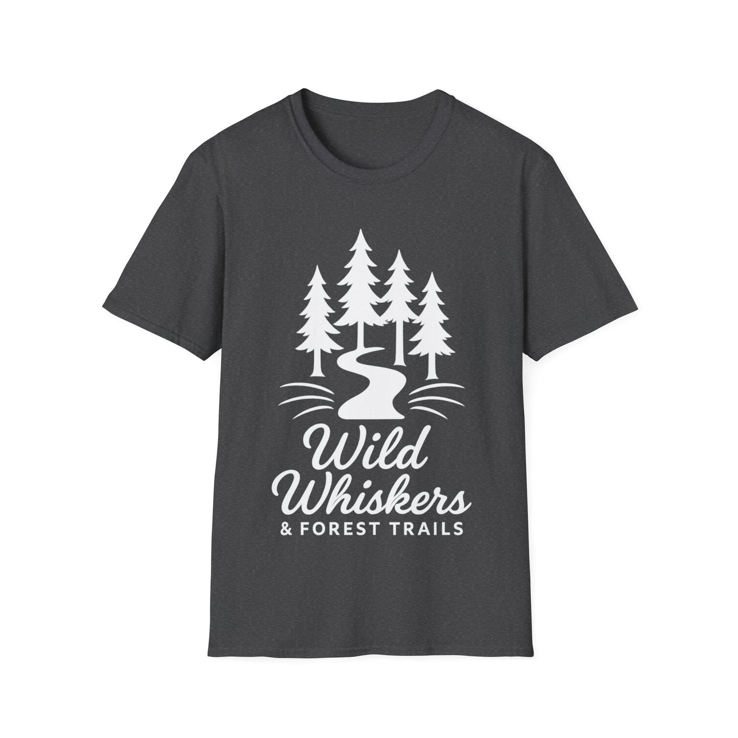 Wild Whiskers Forest Trails T-Shirt, Hiking Shirt, Nature Lover Tee, Camping Graphic Tee, Outdoor Adventure Unisex Shirt