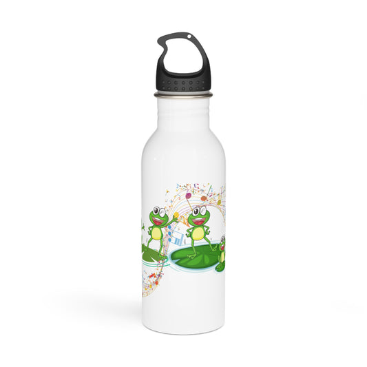 Frog Stainless Steel Water Bottle | Eco-Friendly Kids Bottle | Outdoor Adventure Flask | Nature Lover Gift, Spring Hydration