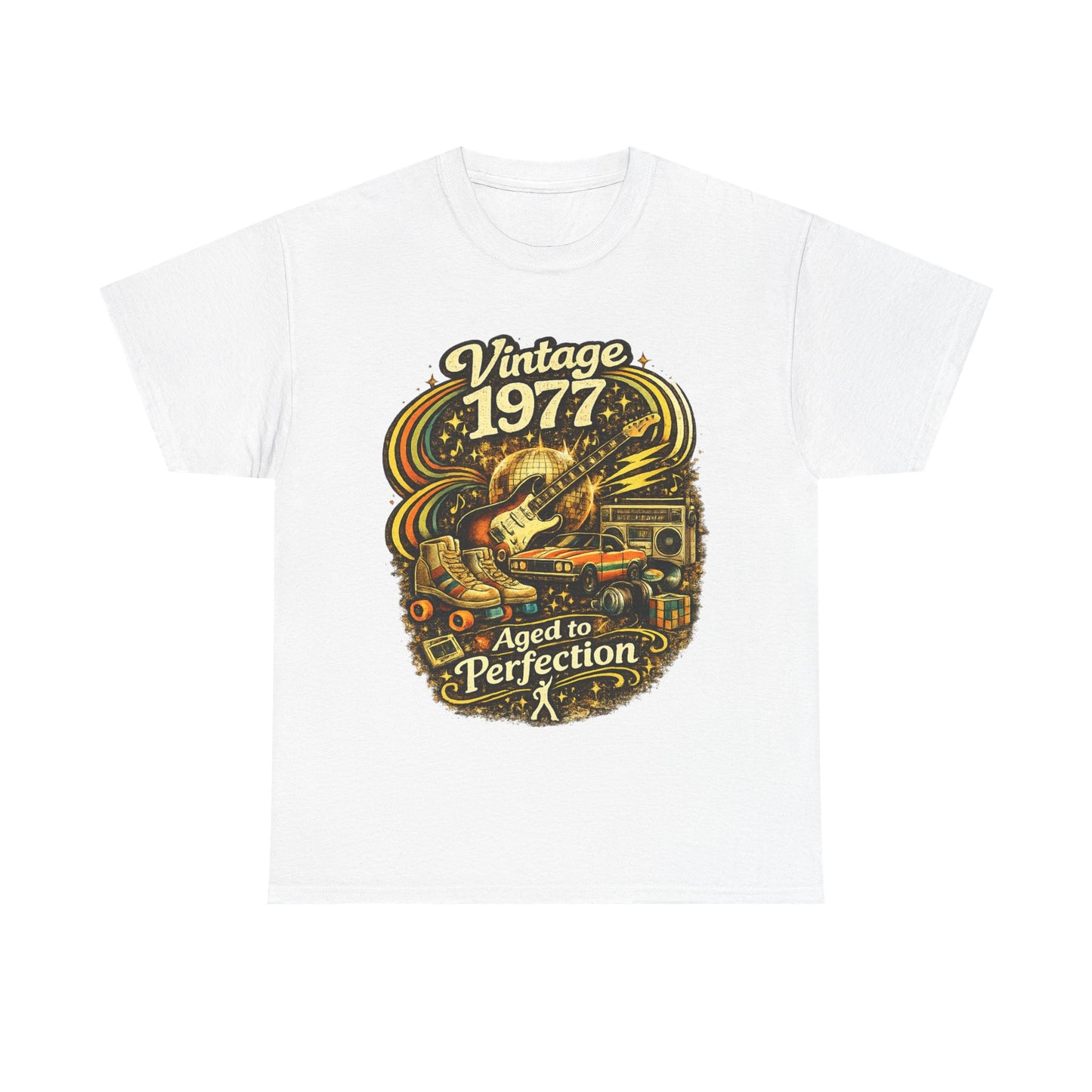 Vintage 1977 Retro T-Shirt | 1977 Birth Year Shirt | Retro 70s Graphic Tee