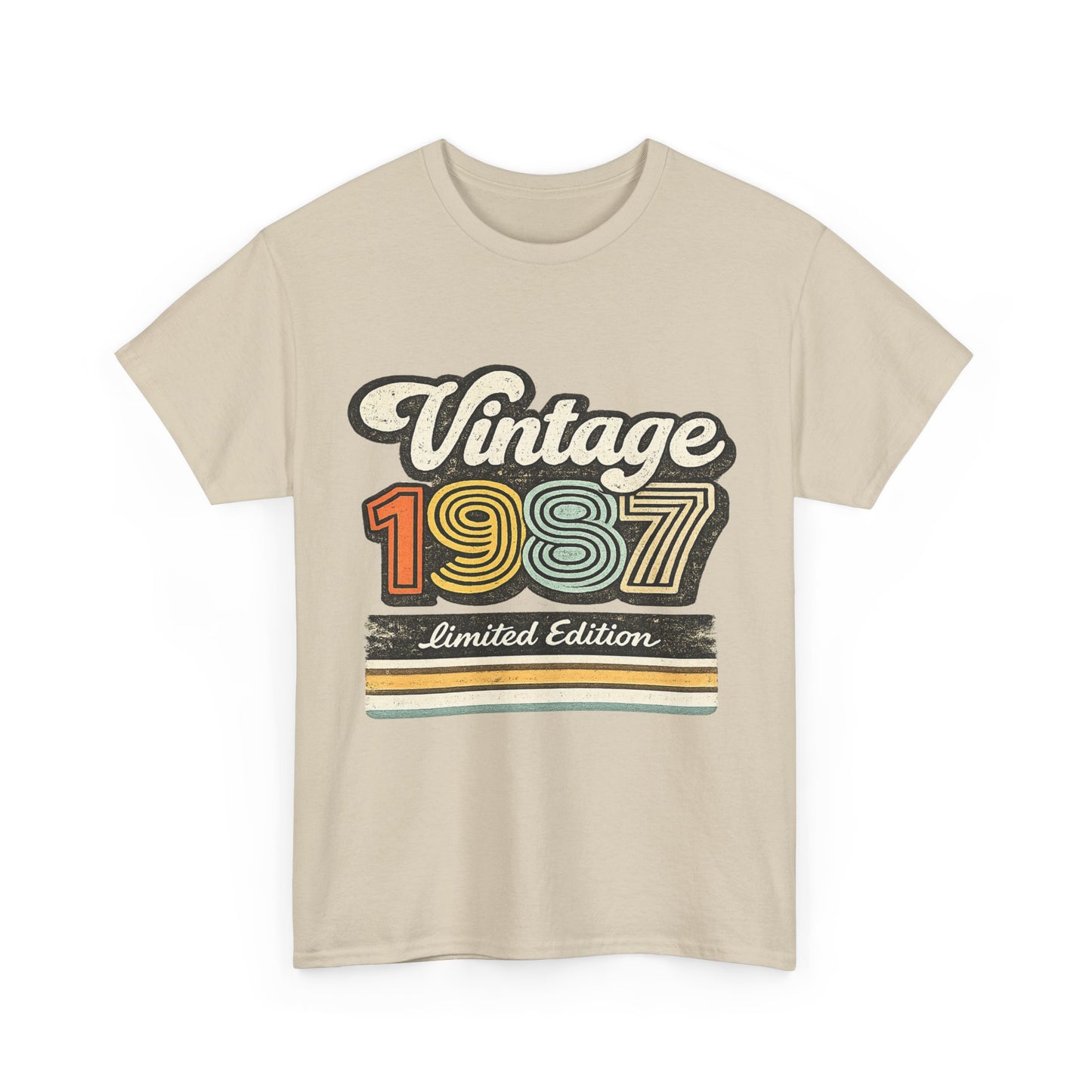 Vintage 1987 Retro T-Shirt | 1987 Birth Year Shirt | Retro 80s Graphic Tee