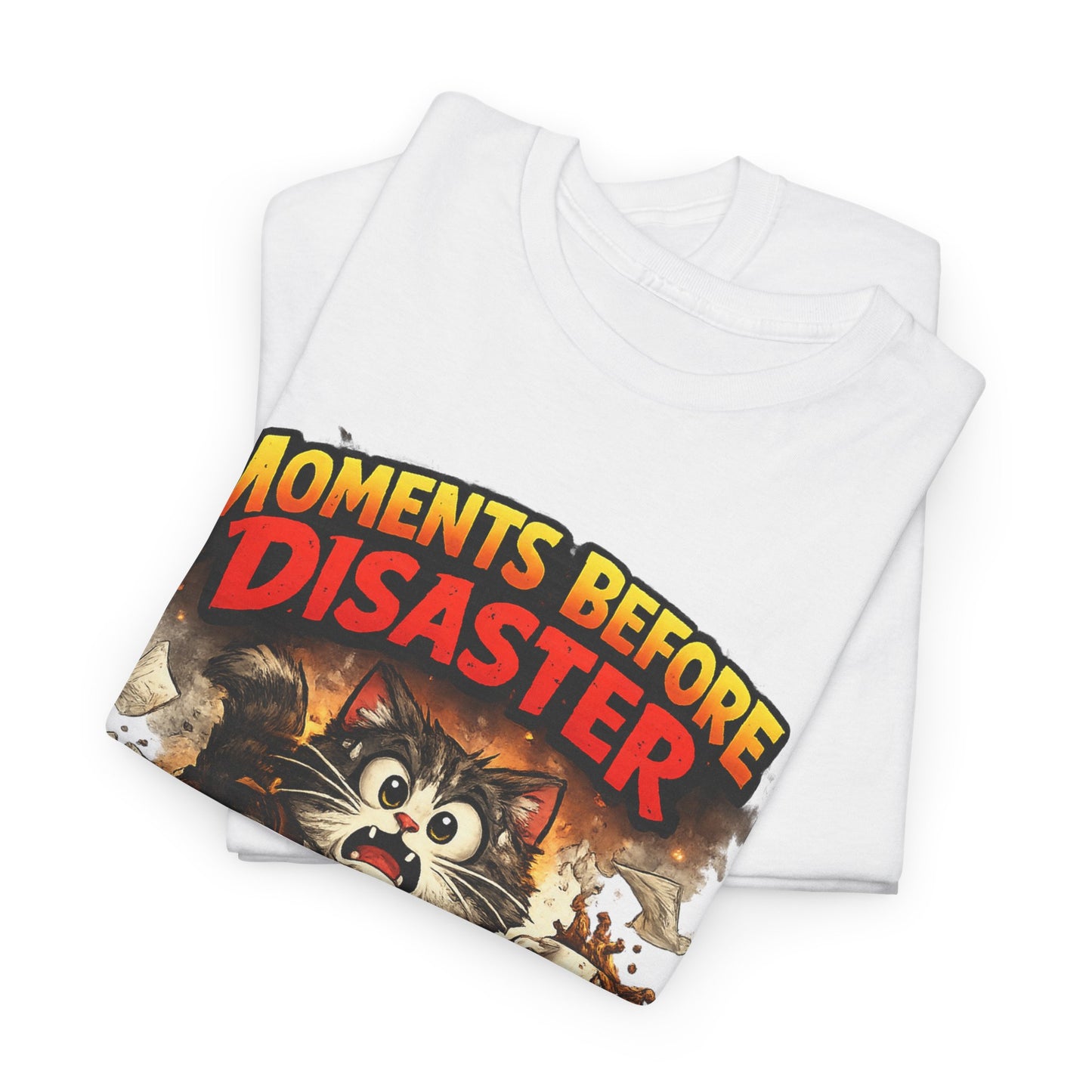 Moments Before Disaster Cat T-Shirt, Funny Cat Graphic Tee, Chaos Animal Shirt, Vintage Cat Tee, Trash Panda Gift