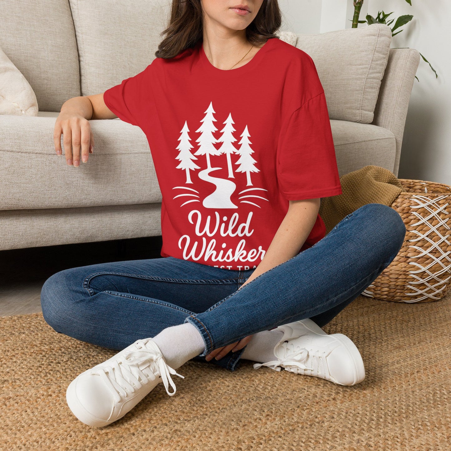 Wild Whiskers Forest Trails T-Shirt, Hiking Shirt, Nature Lover Tee, Camping Graphic Tee, Outdoor Adventure Unisex Shirt