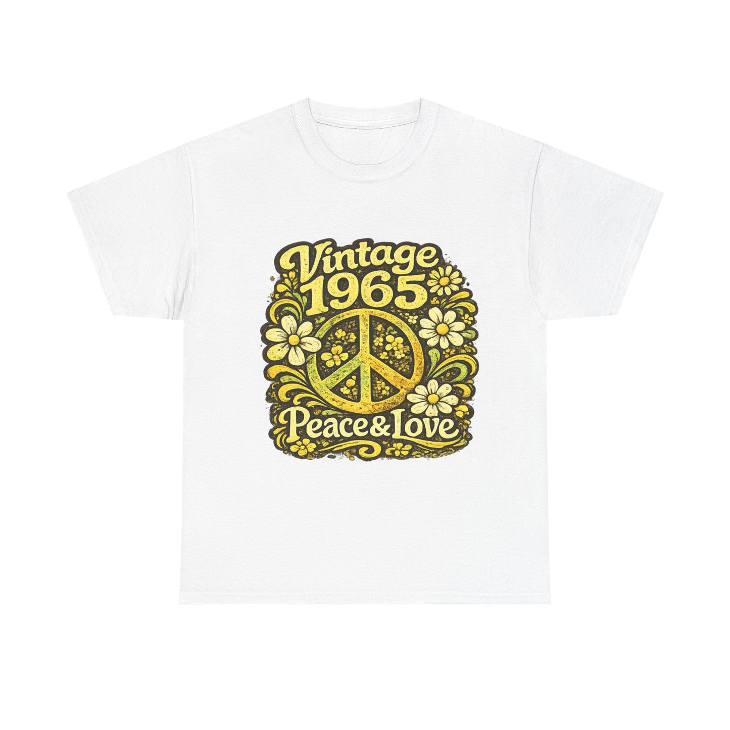 Vintage 1965 Retro T-Shirt – Born to Vibe 1965 Shirt, 60s Hippie Graphic Tee, Retro Birth Year Shirt, 1965 Birthday Gift