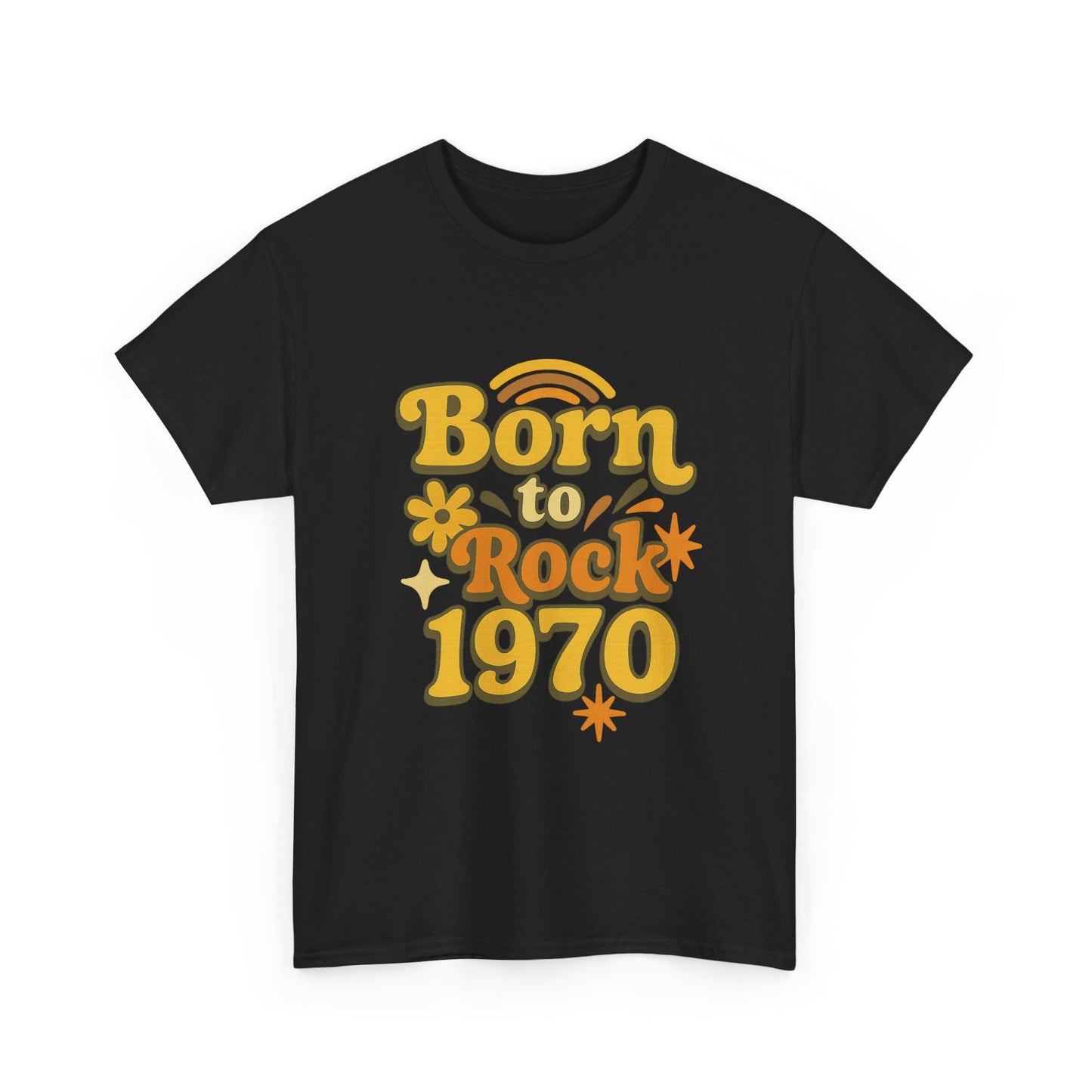 Retro Vibe T-Shirt Born to Vibe 1970 Cotton Tee, Unisex Vintage Shirt, 70s Style Top, Birthday Gift, Casual Everyday Apparel
