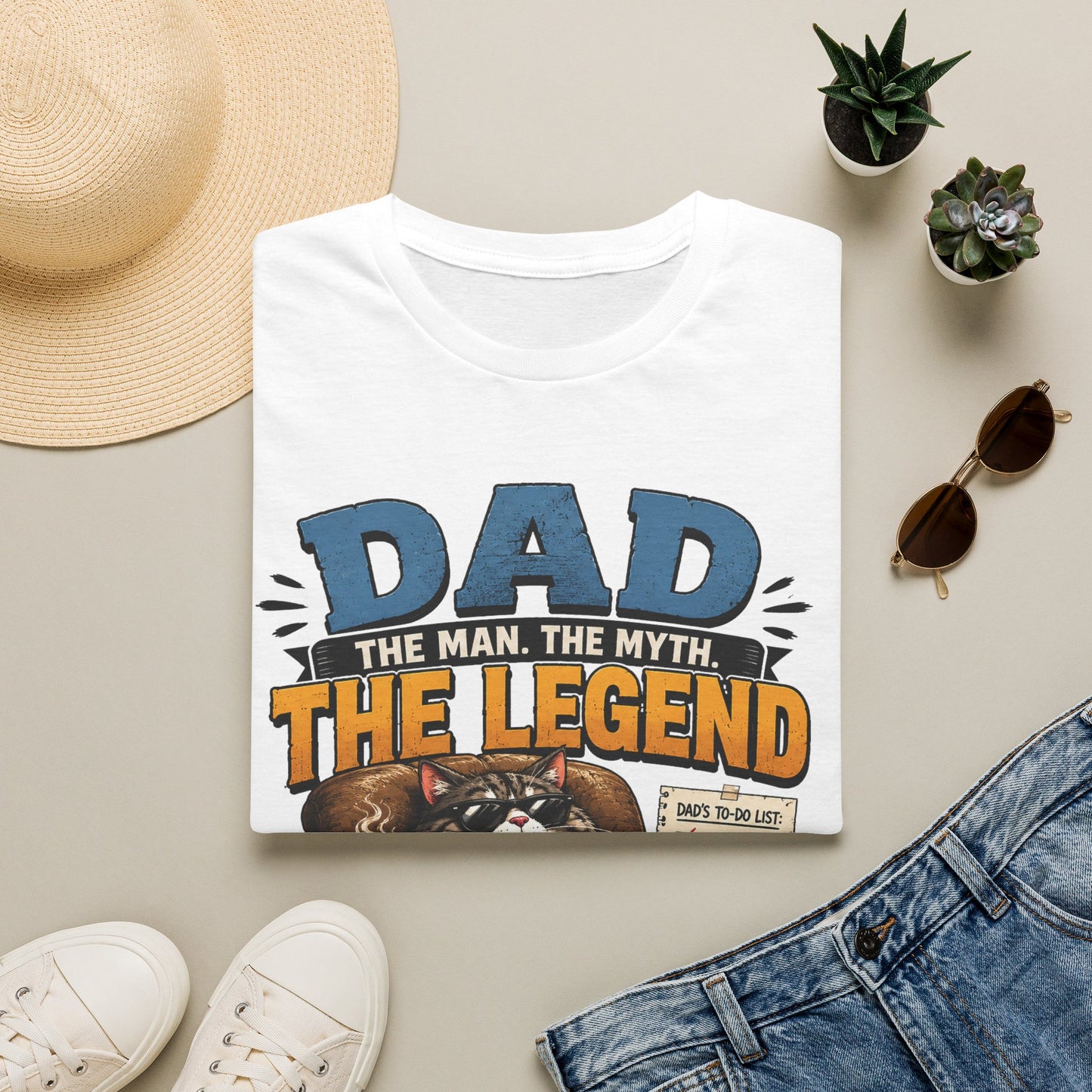 Dad The Man The Myth The Legend Shirt – Funny Father’s Day Gift for Dad, Vintage Dad Tee, Cool Dad Graphic T-Shirt