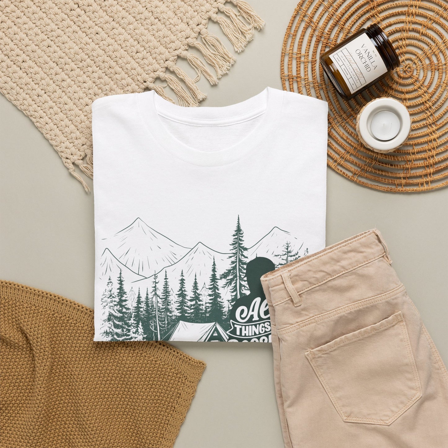 All Things Are Possible If You Believe T-Shirt | Hiking Shirt | Camping Graphic Tee | Nature Lover Gift | Outdoor Adventure Shirt