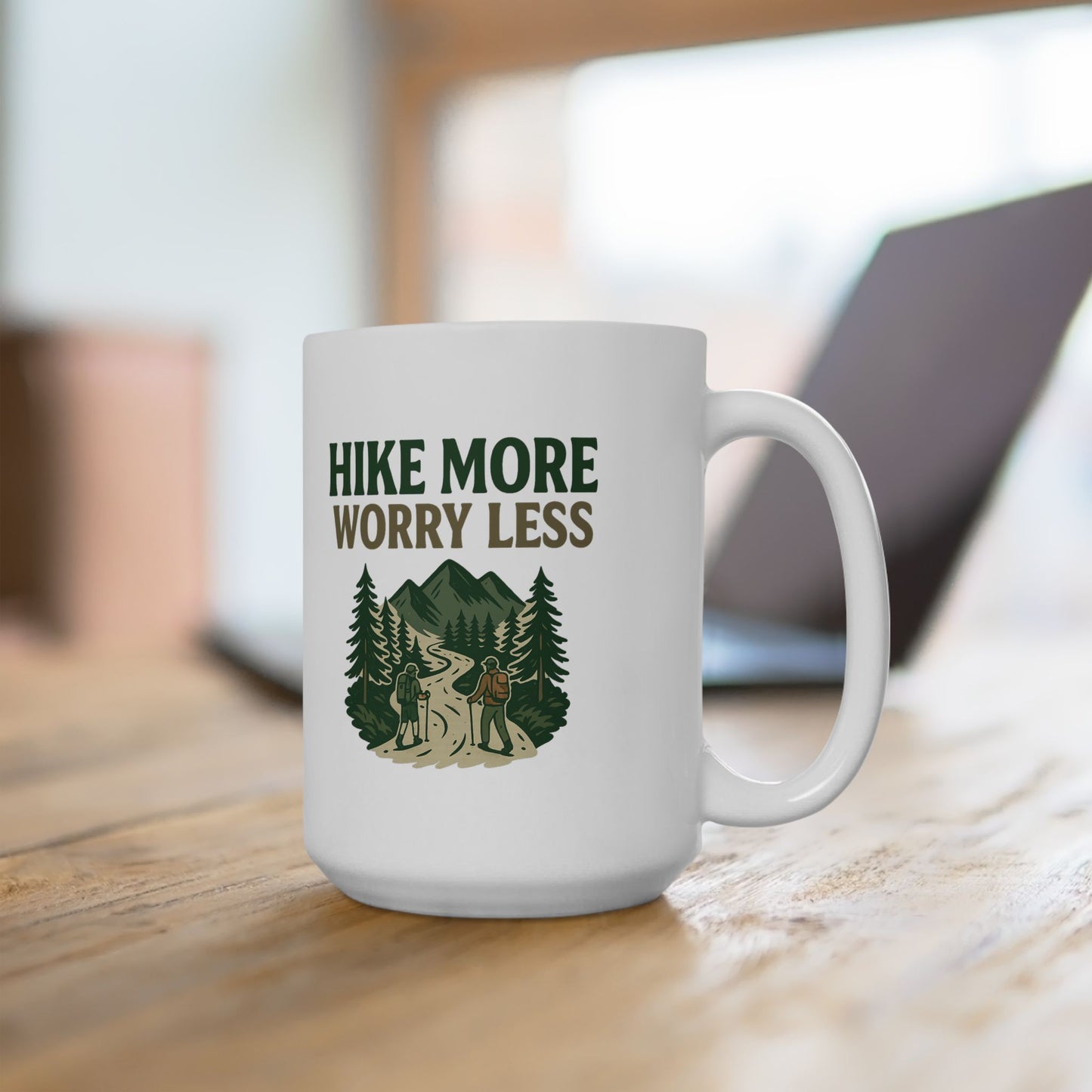 Hiking Adventure Mug Nature Travel Coffee Cup, Eco-Friendly Outdoor Gift