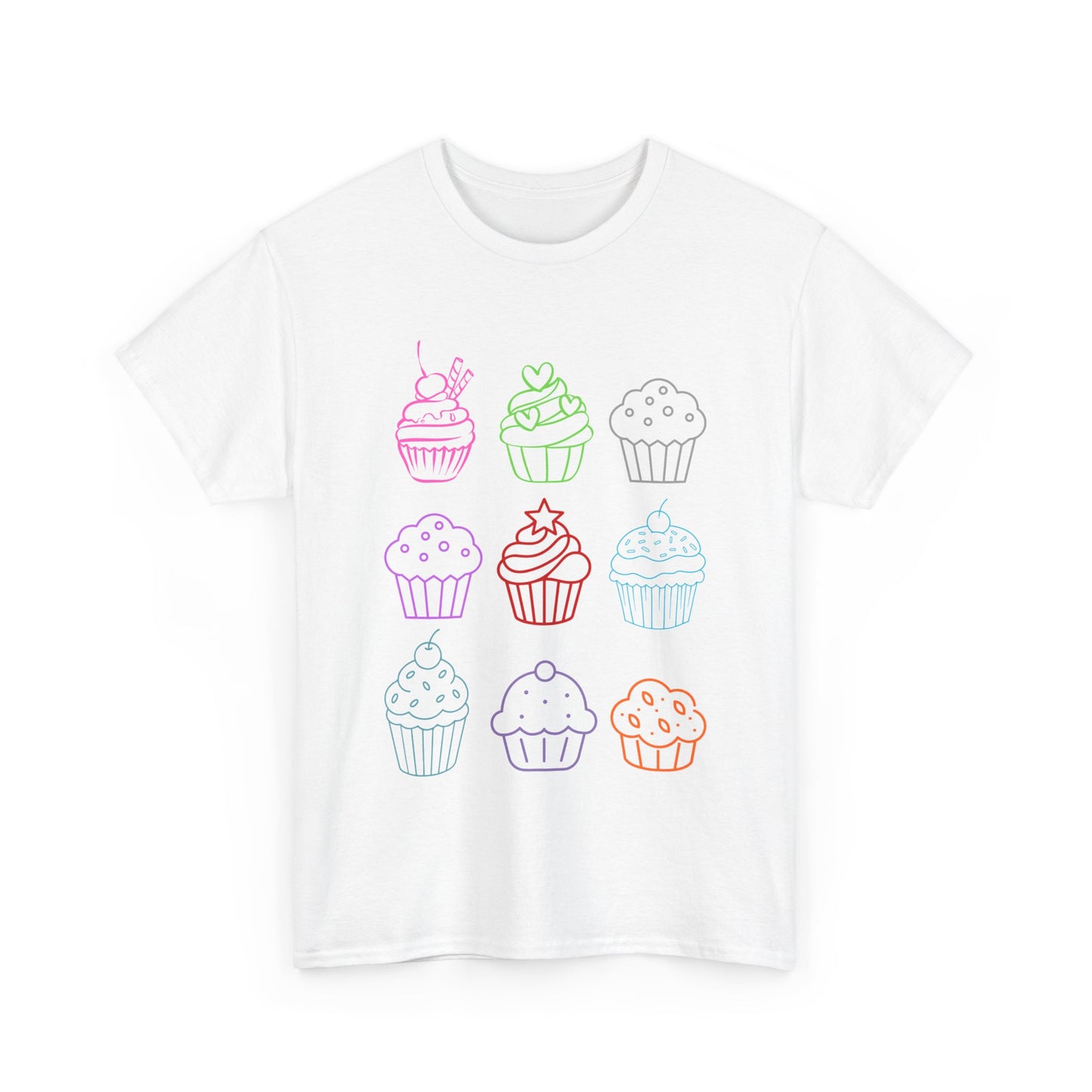 Cute Cupcake T-Shirt, Cupcake Graphic Tee, Dessert Lover Shirt, Baking Gift, Sweet Treat Birthday Shirt