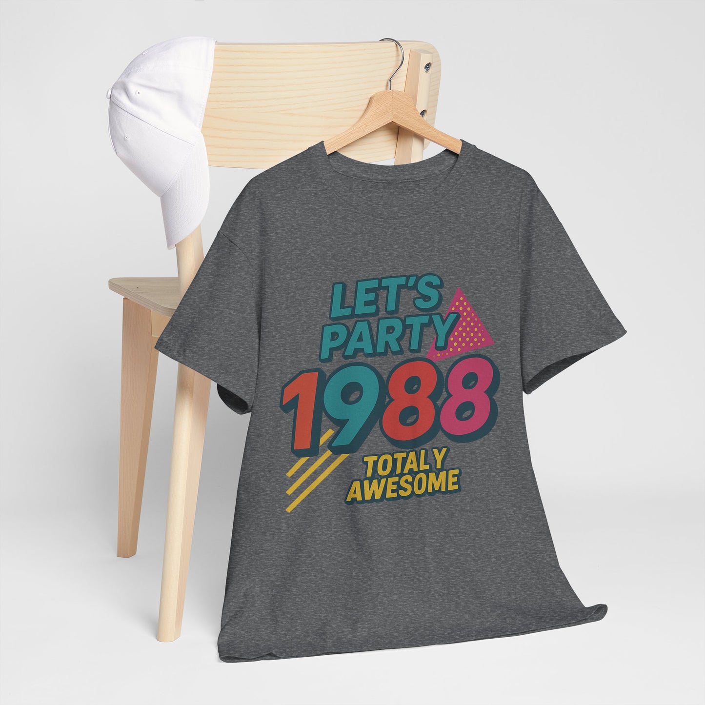Retro Vibe 1988 T-Shirt Born to Vibe Cotton Tee, Vintage 80s Style Unisex Shirt, Birthday Gift, Casual Everyday Top