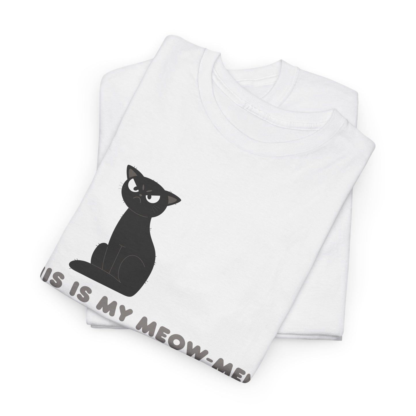 Funny Cat Workout T-Shirt – This Is My Meow-ment Gym Tee, Cat Lover Fitness Shirt, Weightlifting Cat Graphic Tee, Gift for Gym Lovers