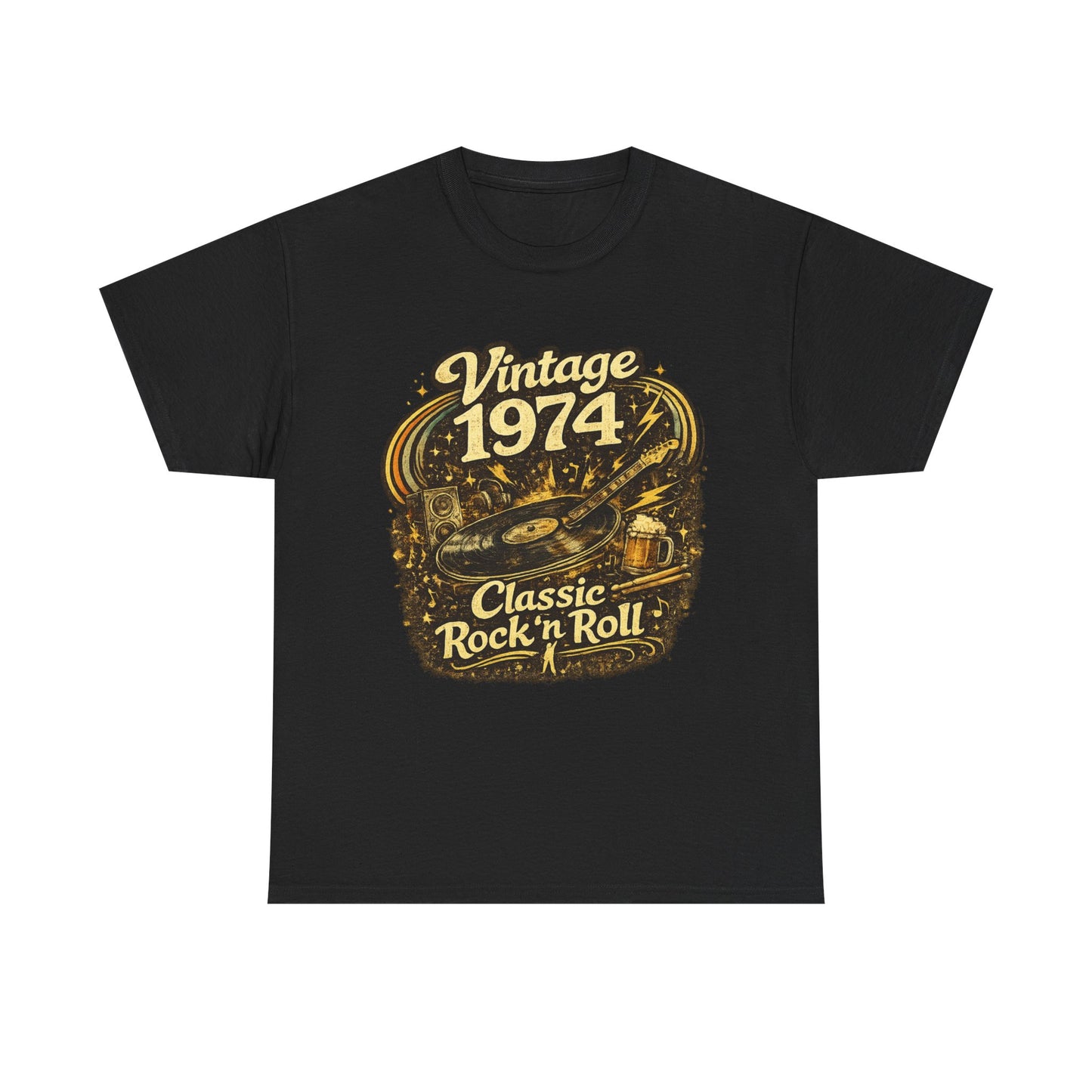 Vintage 1974 Retro T-Shirt | 1974 Birth Year Shirt | Retro 70s Graphic Tee