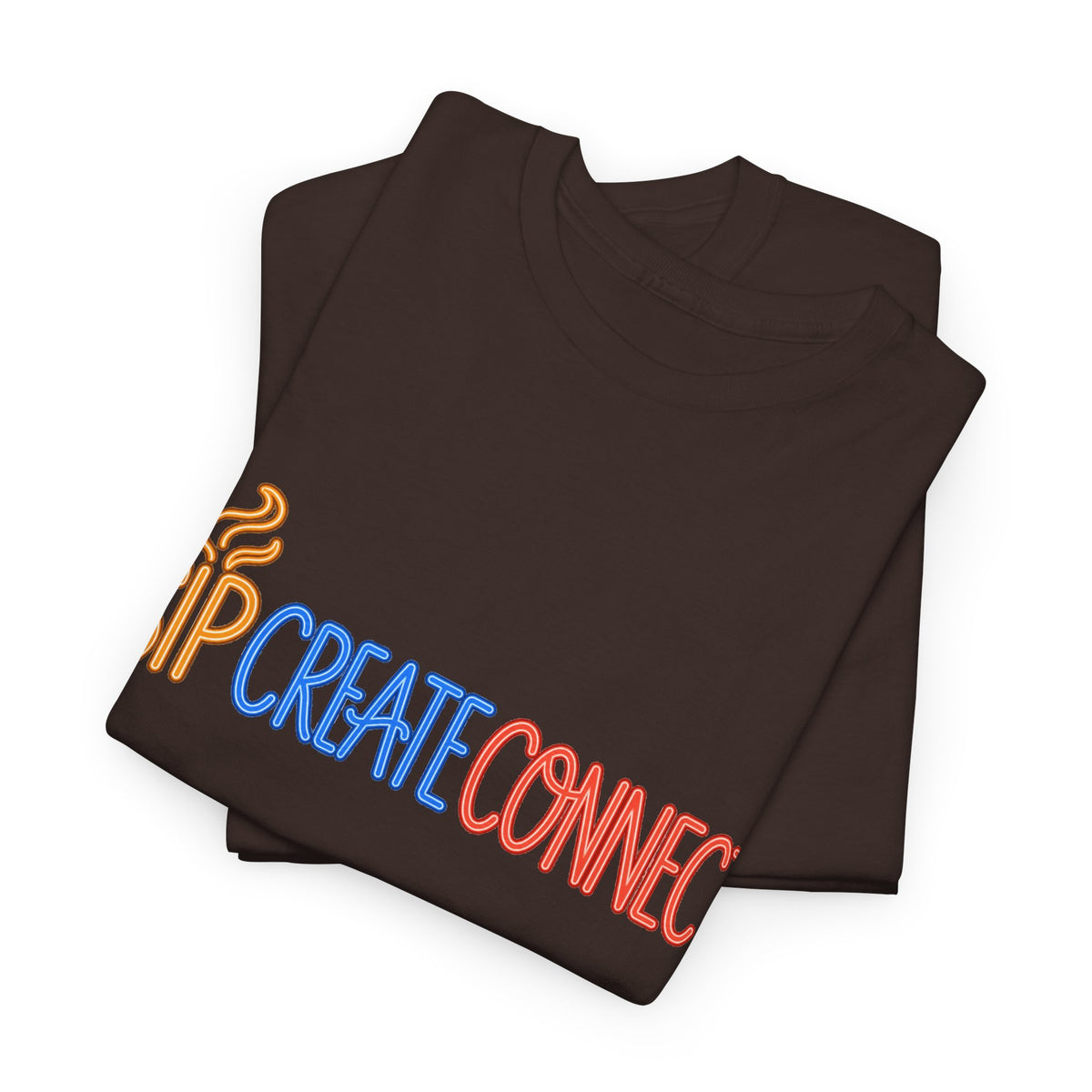 Sip Create Connect Shirt | Creative Community Tee | Maker & Artist Graphic T-Shirt