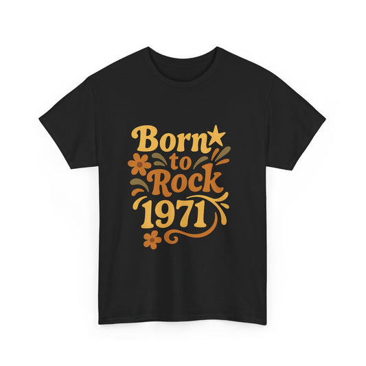 Retro 1971 T-Shirt, Born to Vibe, Unisex Cotton Tee