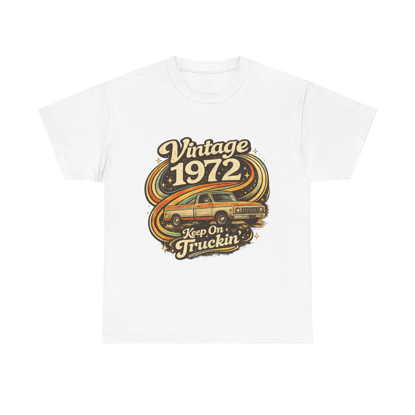 Vintage 1972 Retro T-Shirt | 1972 Birth Year Shirt | Retro 70s Graphic Tee