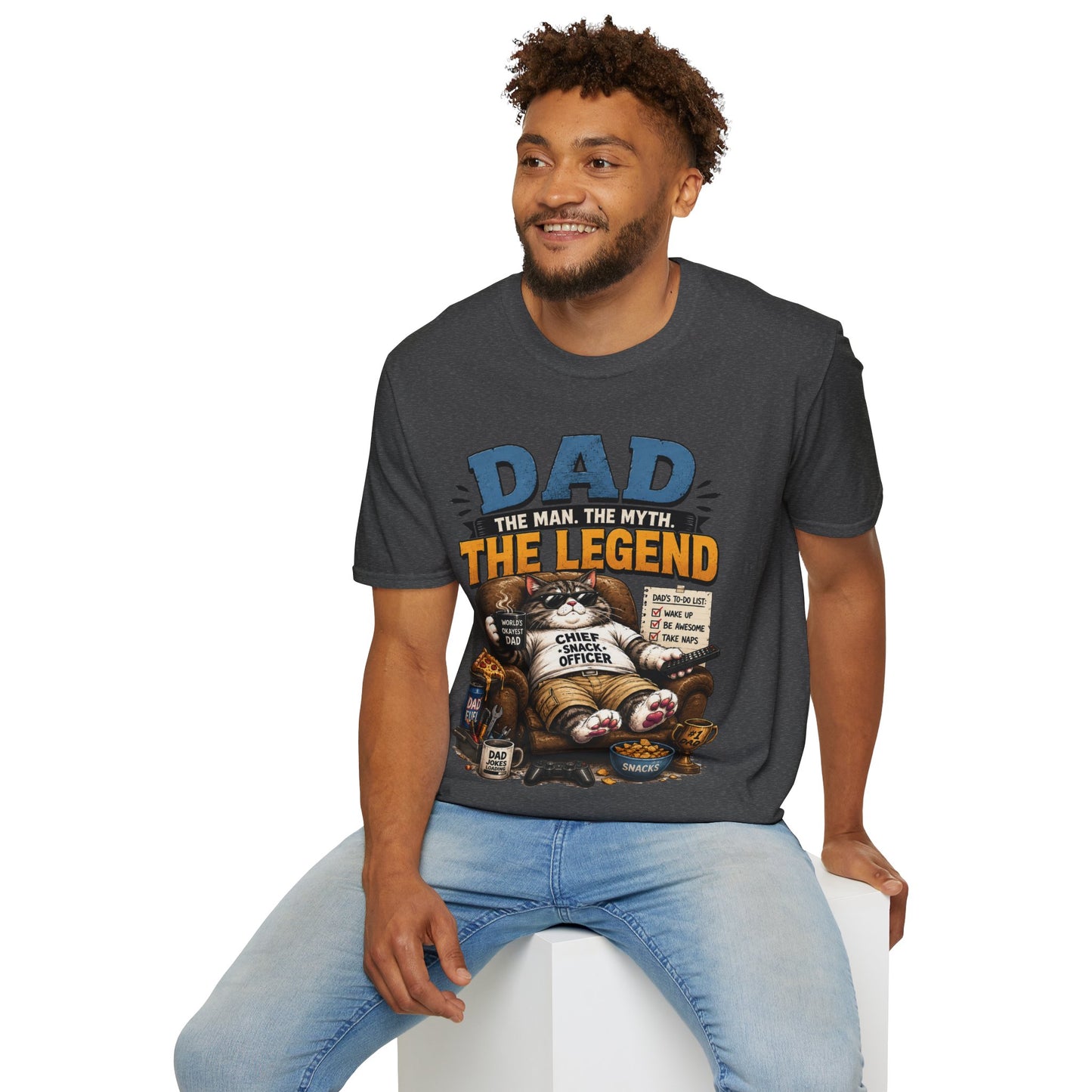 Dad The Man The Myth The Legend Shirt – Funny Father’s Day Gift for Dad, Vintage Dad Tee, Cool Dad Graphic T-Shirt