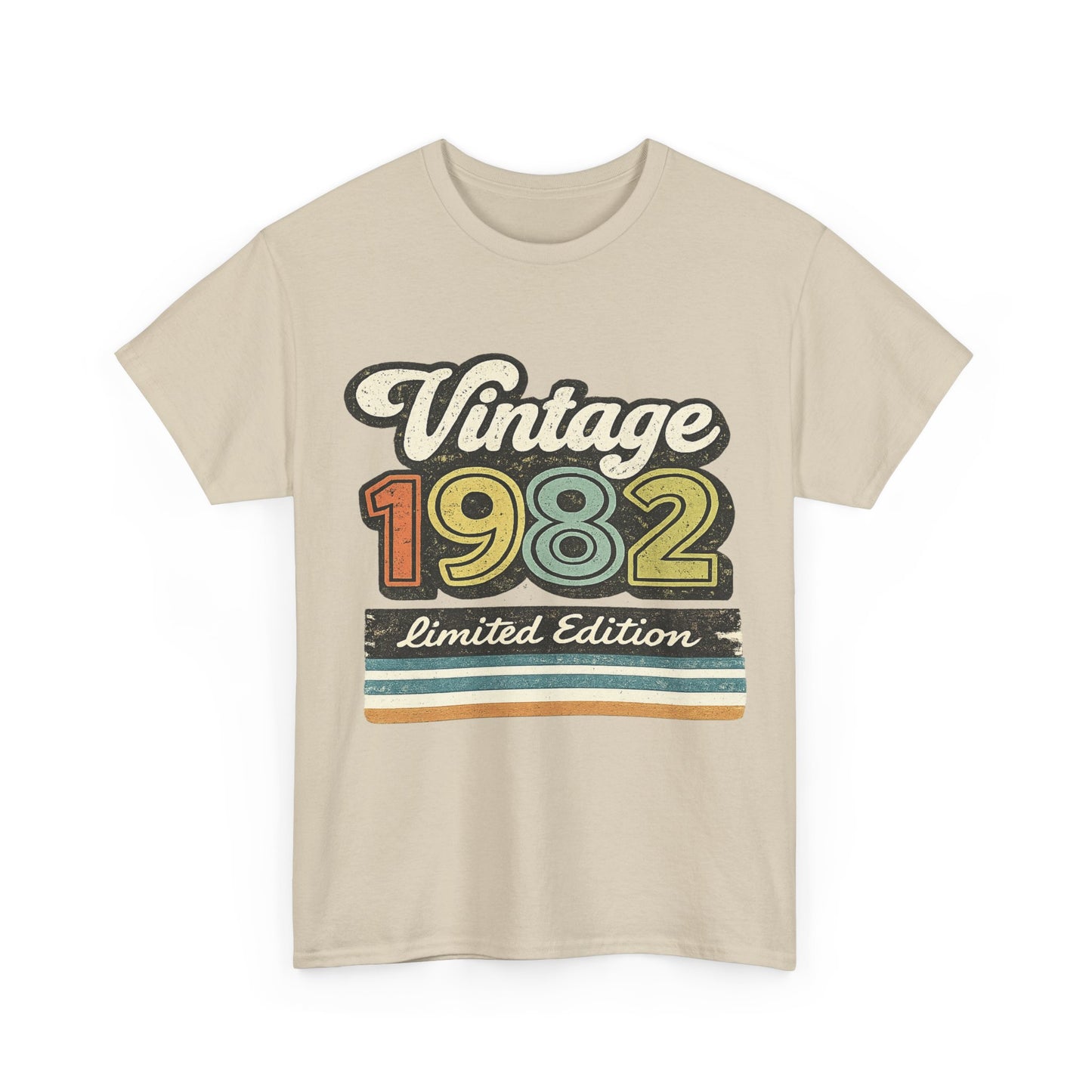 Vintage 1982 Retro T-Shirt | 1982 Birth Year Shirt | Retro 80s Graphic Tee