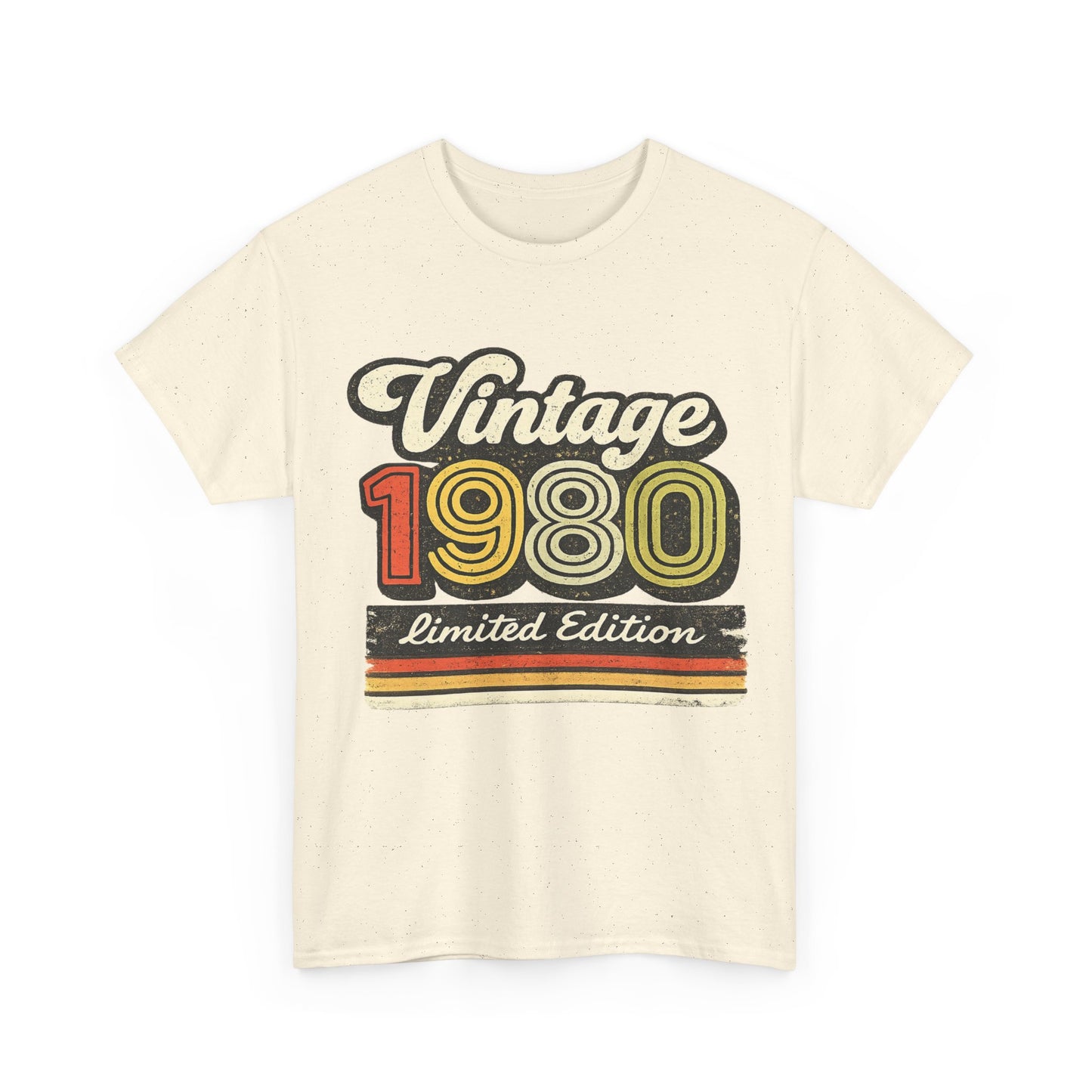 Retro 1980 T-Shirt Born in 1980, Vintage 80s Birthday Shirt, Unisex Graphic Tee Gift
