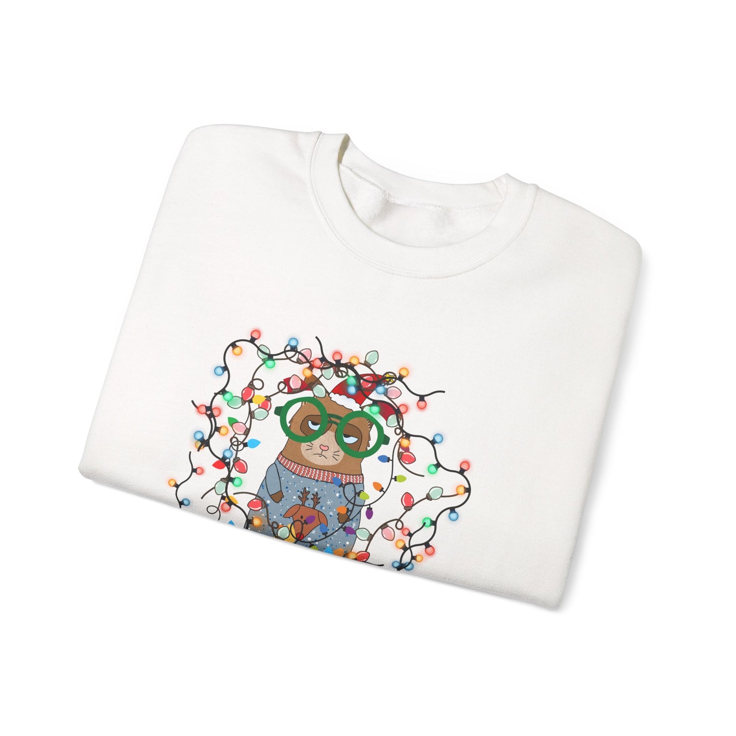 Funny Grumpy Cat Christmas Sweatshirt | Cute Holiday Cat Sweater