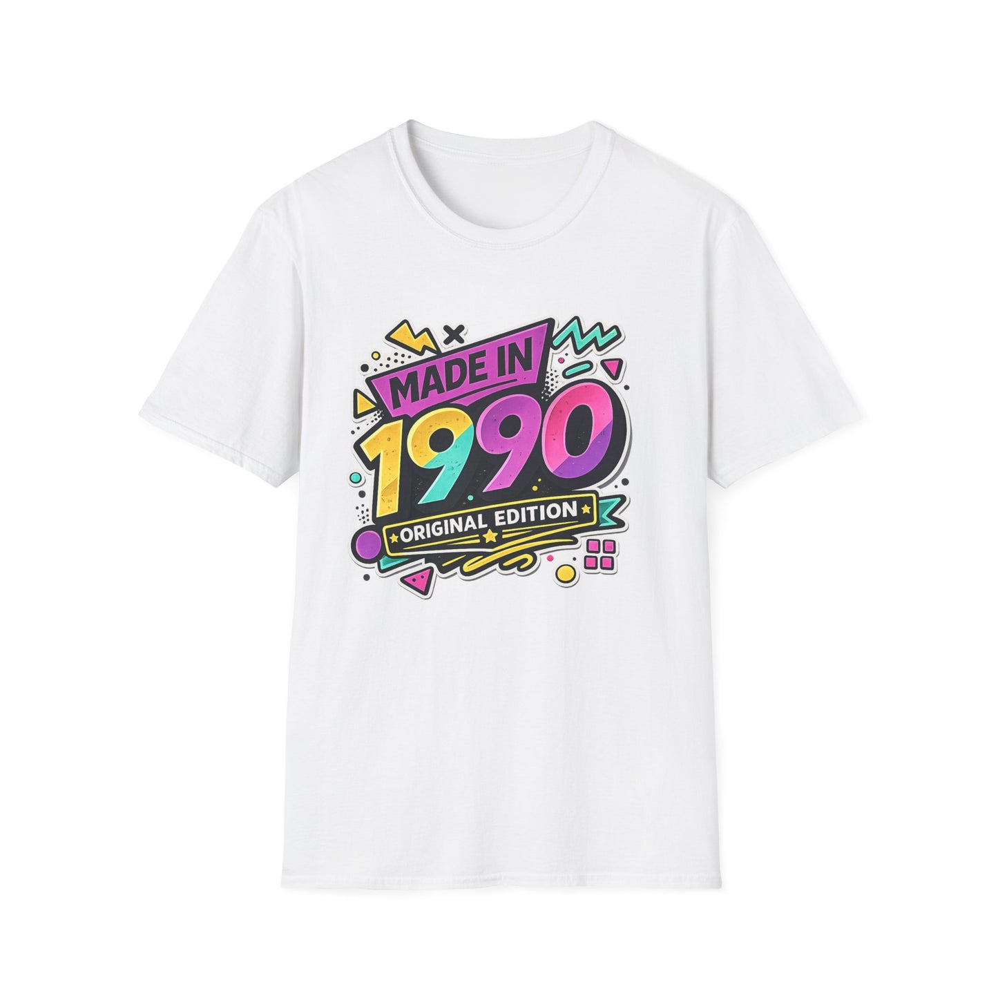 Made in 1990 T-Shirt | Retro 90s Birthday Shirt | Vintage 1990 Birth Year Gift Tee