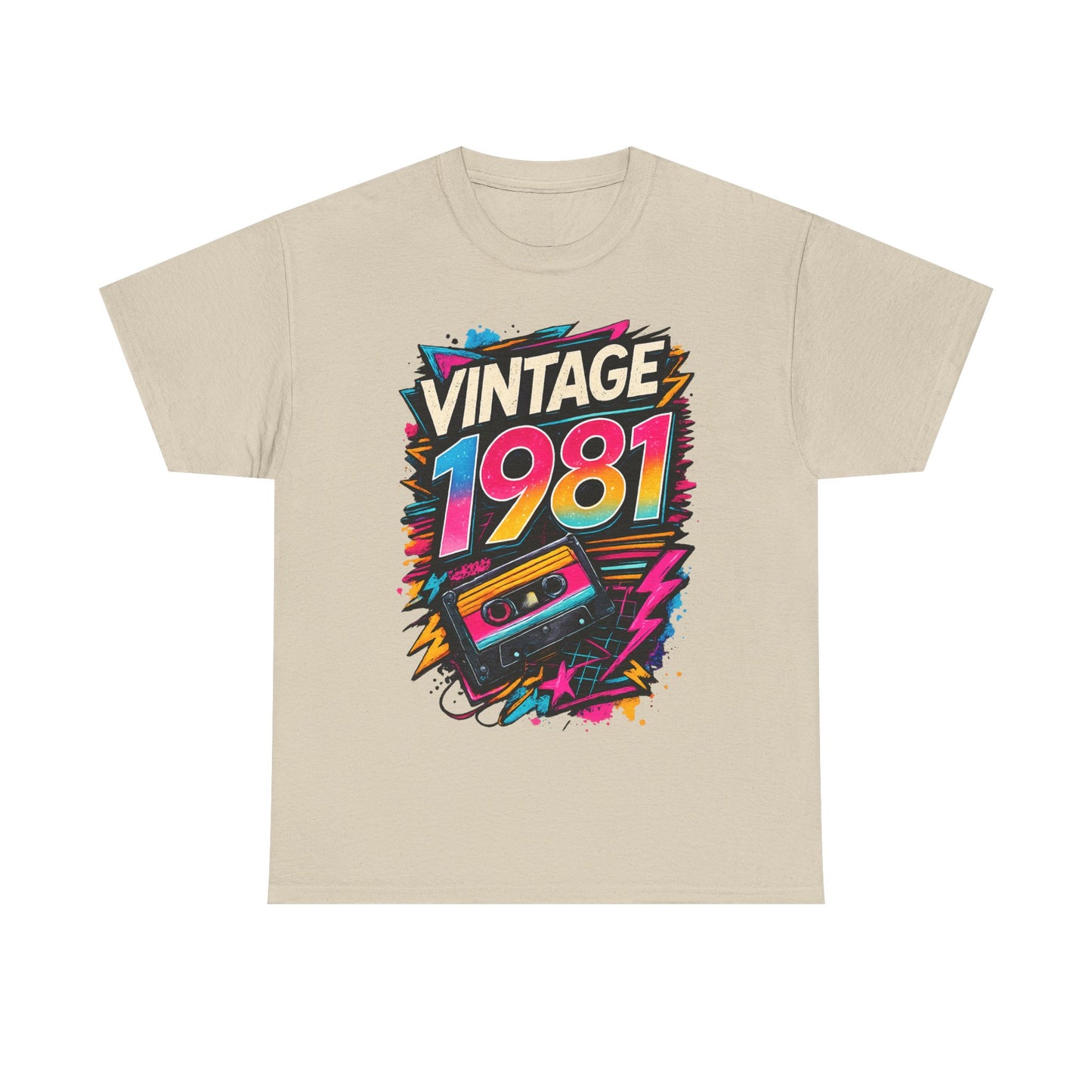 Vintage 1981 Retro T-Shirt | 1981 Birth Year Shirt | 80s Graphic Tee
