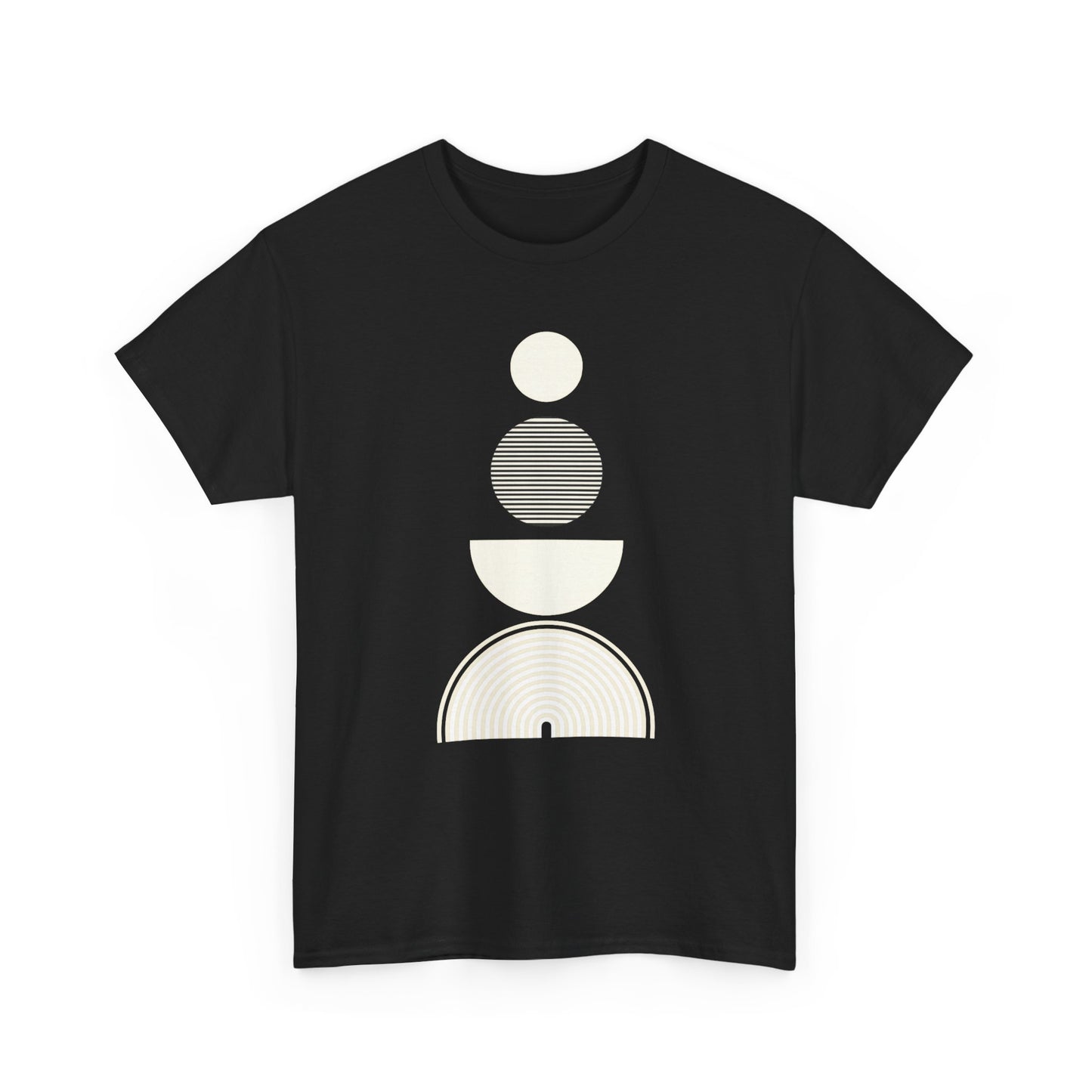 Minimalist Moon Phases T-Shirt | Geometric Lunar Phase Graphic Tee