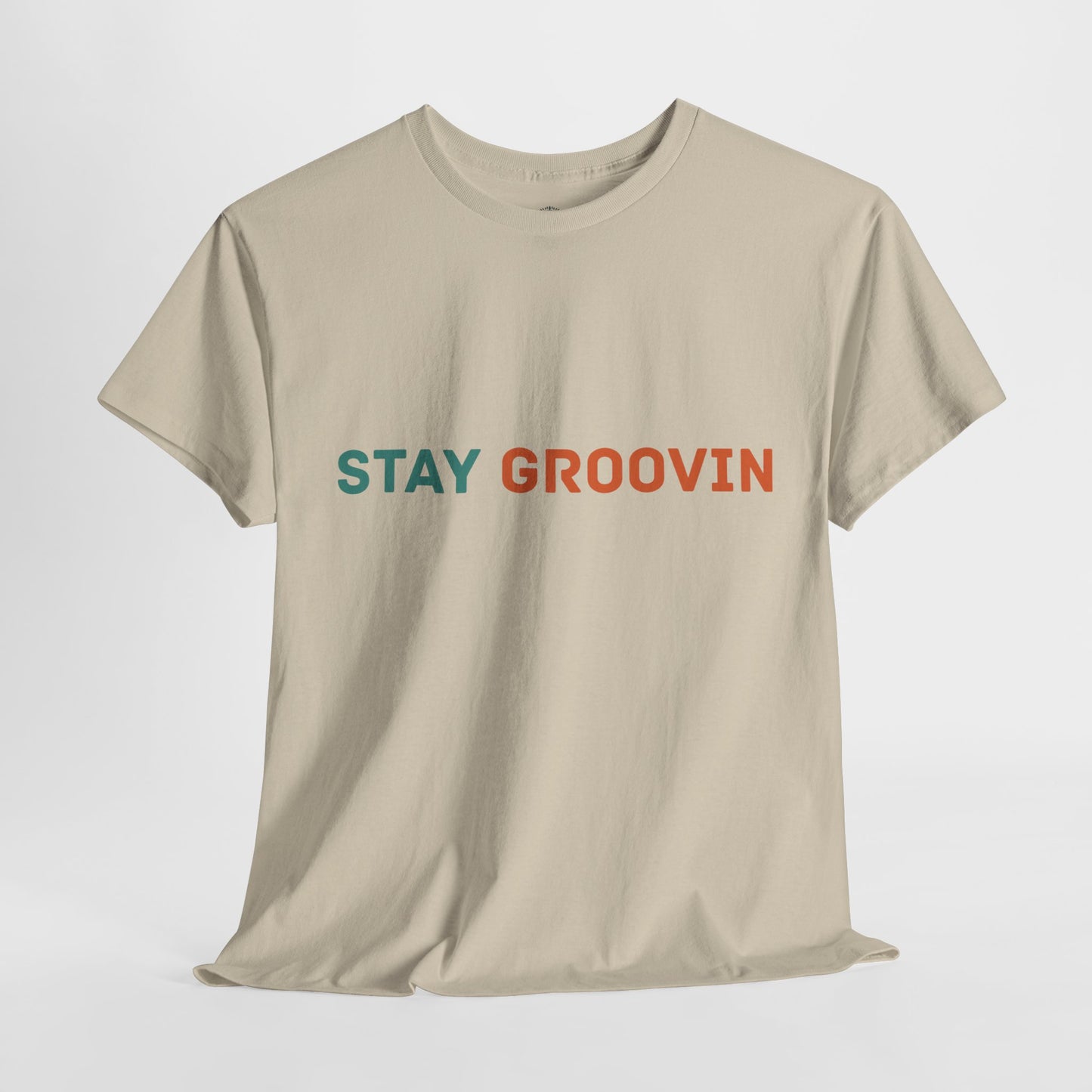 Groove Through Life Tee Unisex Heavy Cotton Graphic Shirt Fun Retro Vibes Casual Comfort Gift for Friends Everyday Style