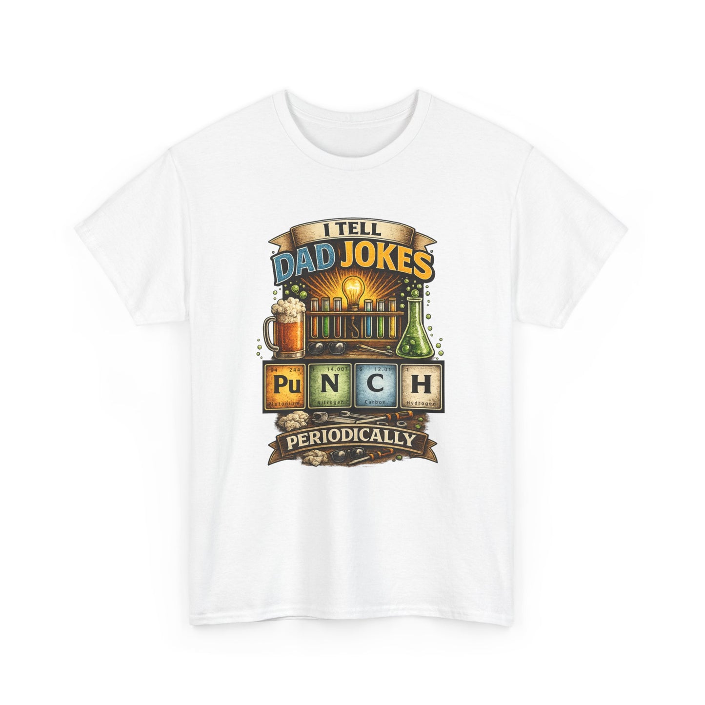I Tell Dad Jokes Periodically Shirt | Funny Science Dad Tee | Chemistry Pun Fathers Day Gift
