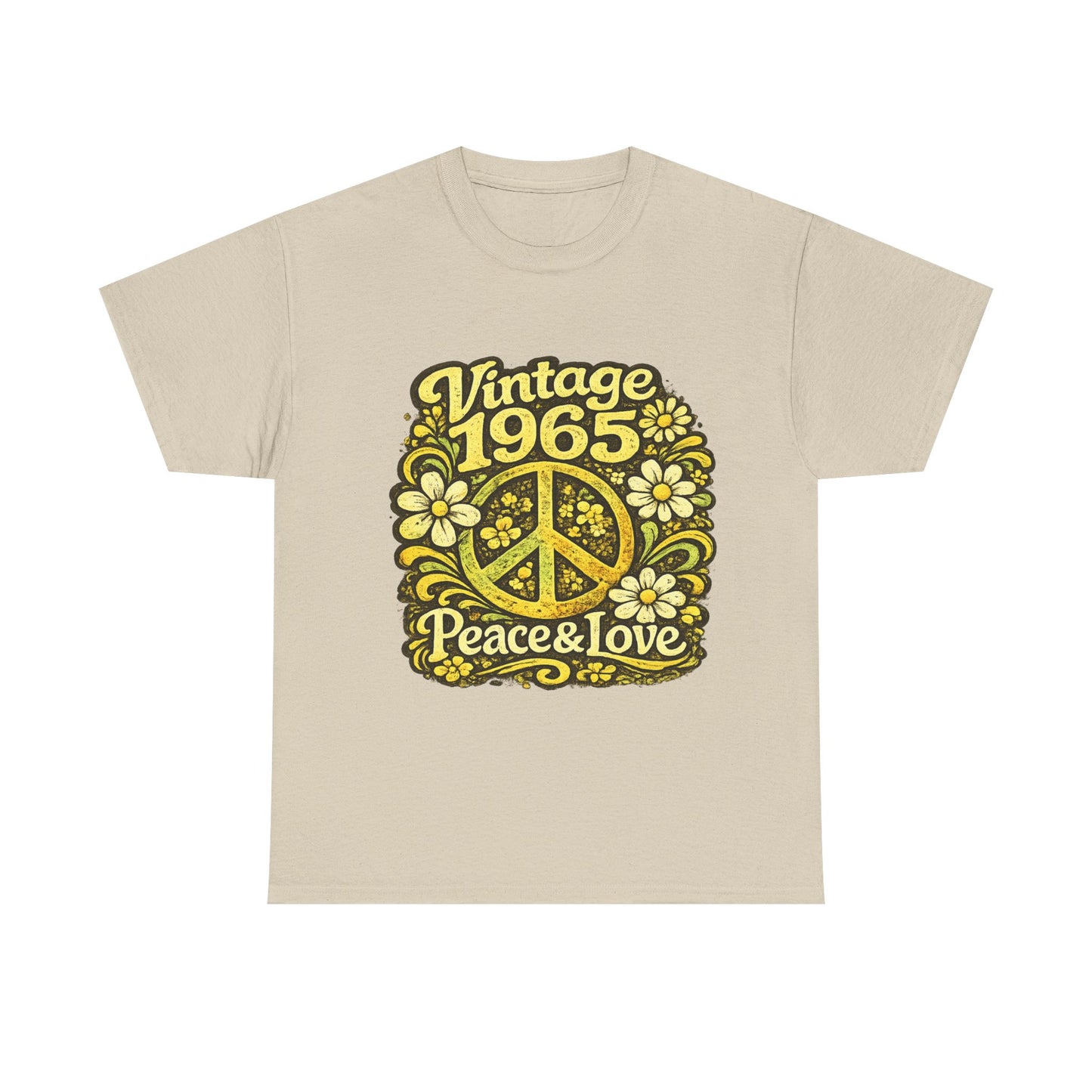 Vintage 1965 Retro T-Shirt – Born to Vibe 1965 Shirt, 60s Hippie Graphic Tee, Retro Birth Year Shirt, 1965 Birthday Gift
