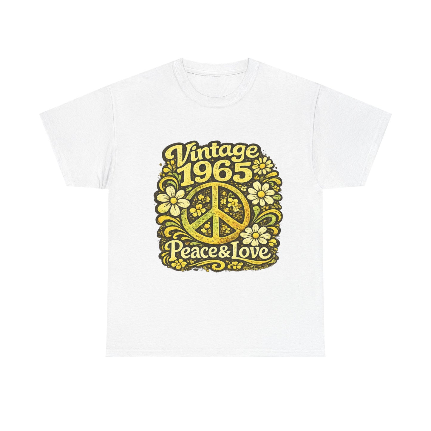 Vintage 1965 Retro T-Shirt – Born to Vibe 1965 Shirt, 60s Hippie Graphic Tee, Retro Birth Year Shirt, 1965 Birthday Gift