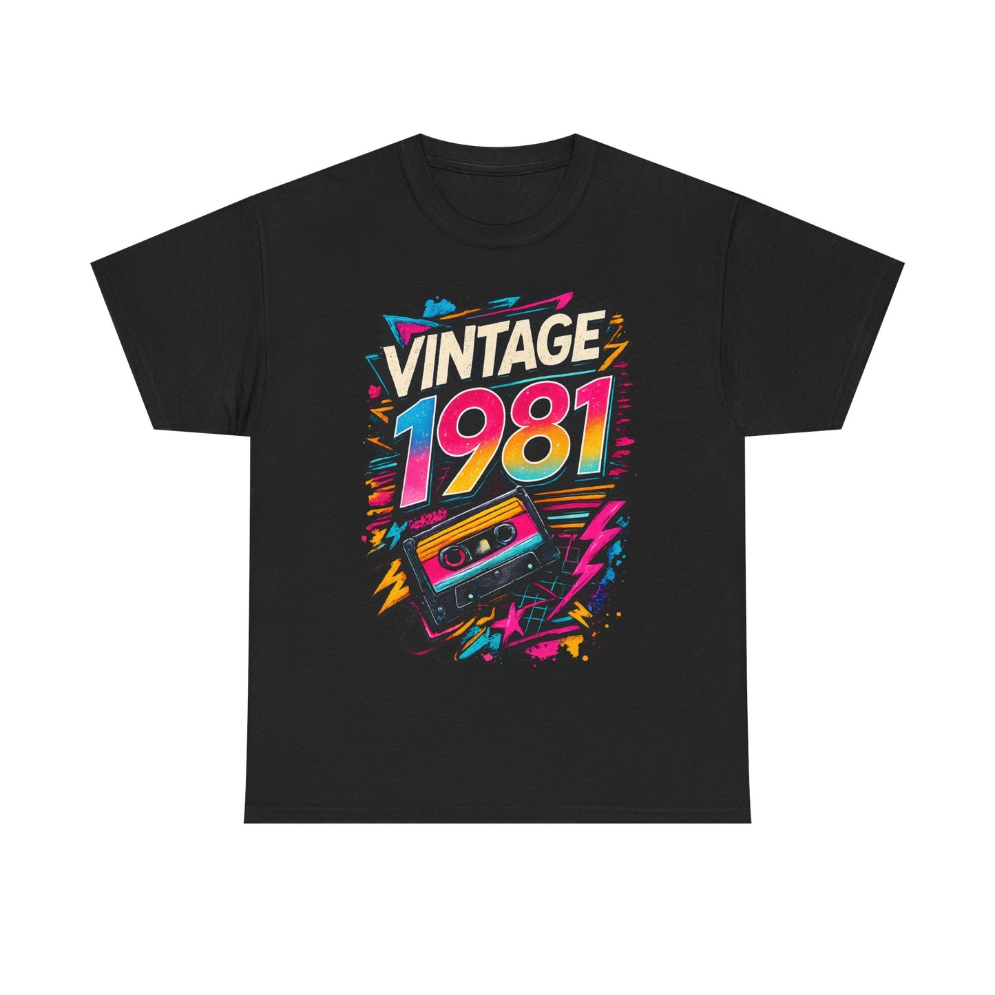 Vintage 1981 Retro T-Shirt | 1981 Birth Year Shirt | 80s Graphic Tee