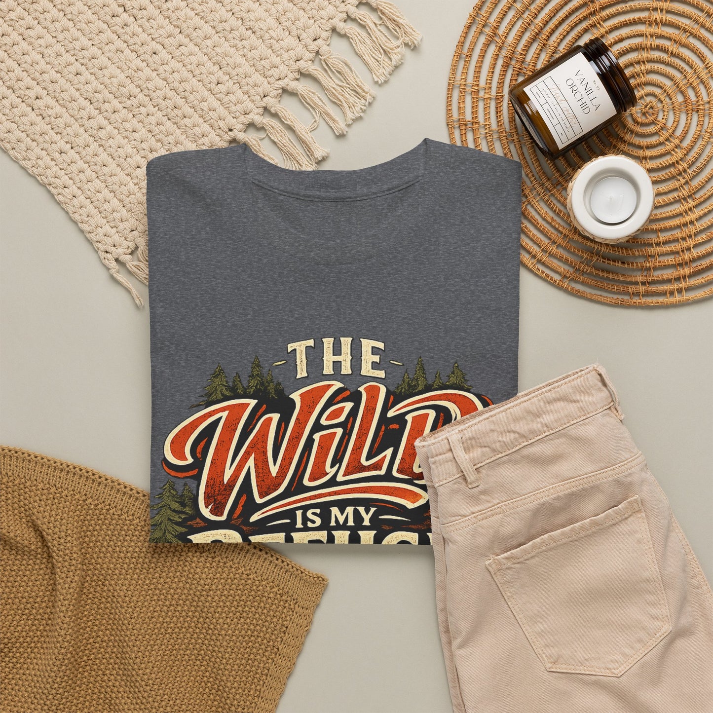 The Wild Is My Refuge T-Shirt | Camping & Hiking Graphic Tee | Outdoor Adventure Nature Shirt for Trail Lovers