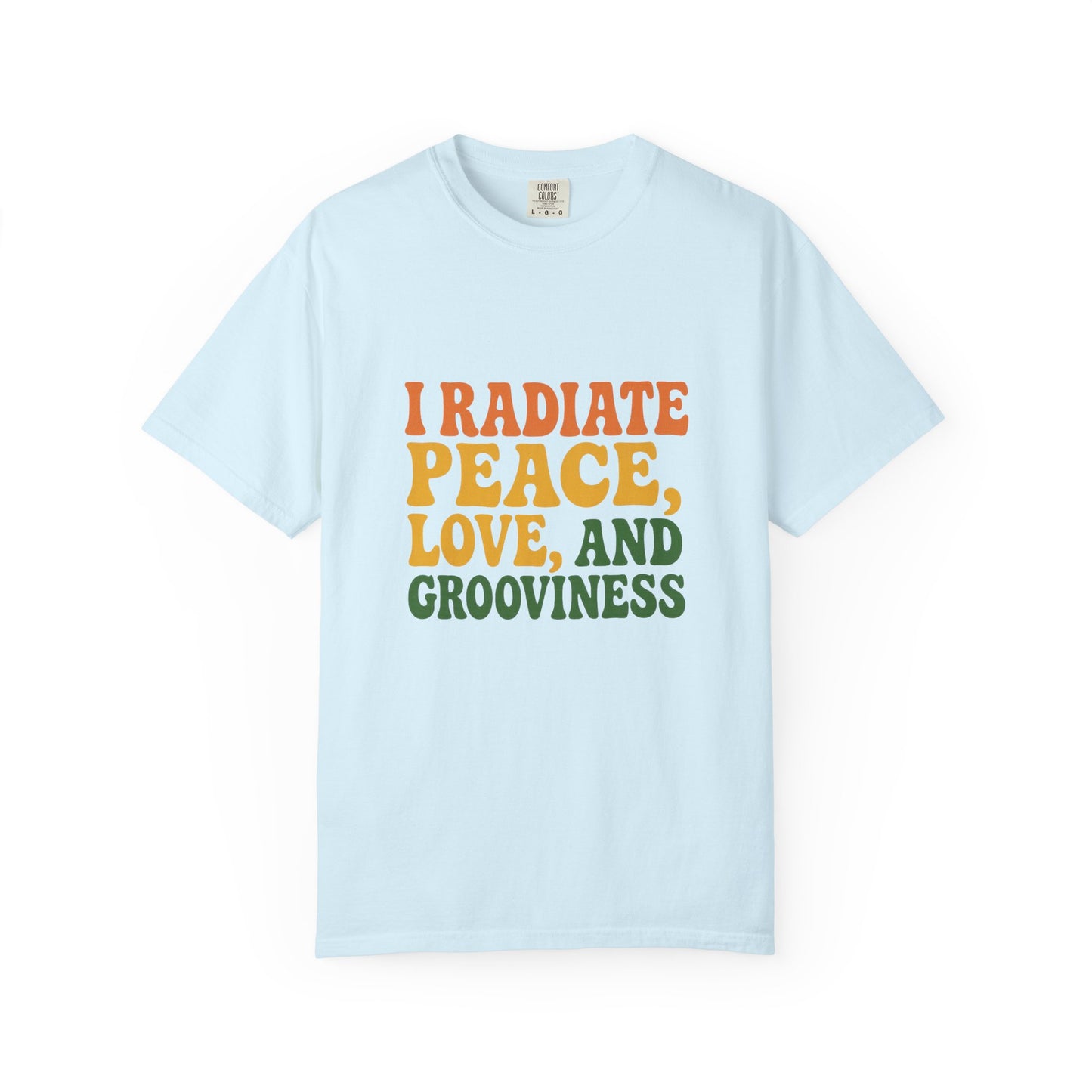 Peace Love Grooviness T-Shirt – Retro Hippie Graphic Tee, Boho Festival Shirt, Positive Vibes Unisex Gift