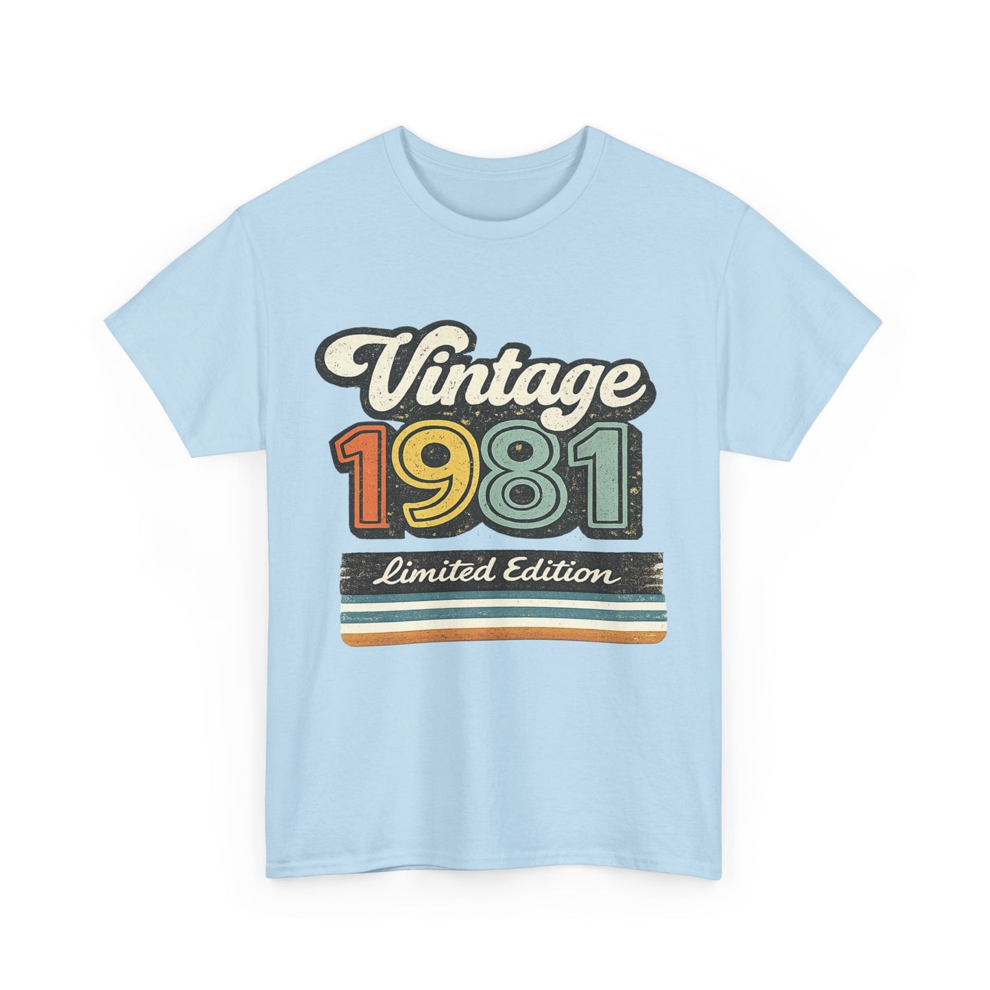 Vintage 1981 Retro T-Shirt | 1981 Birth Year Shirt | 80s Graphic Tee