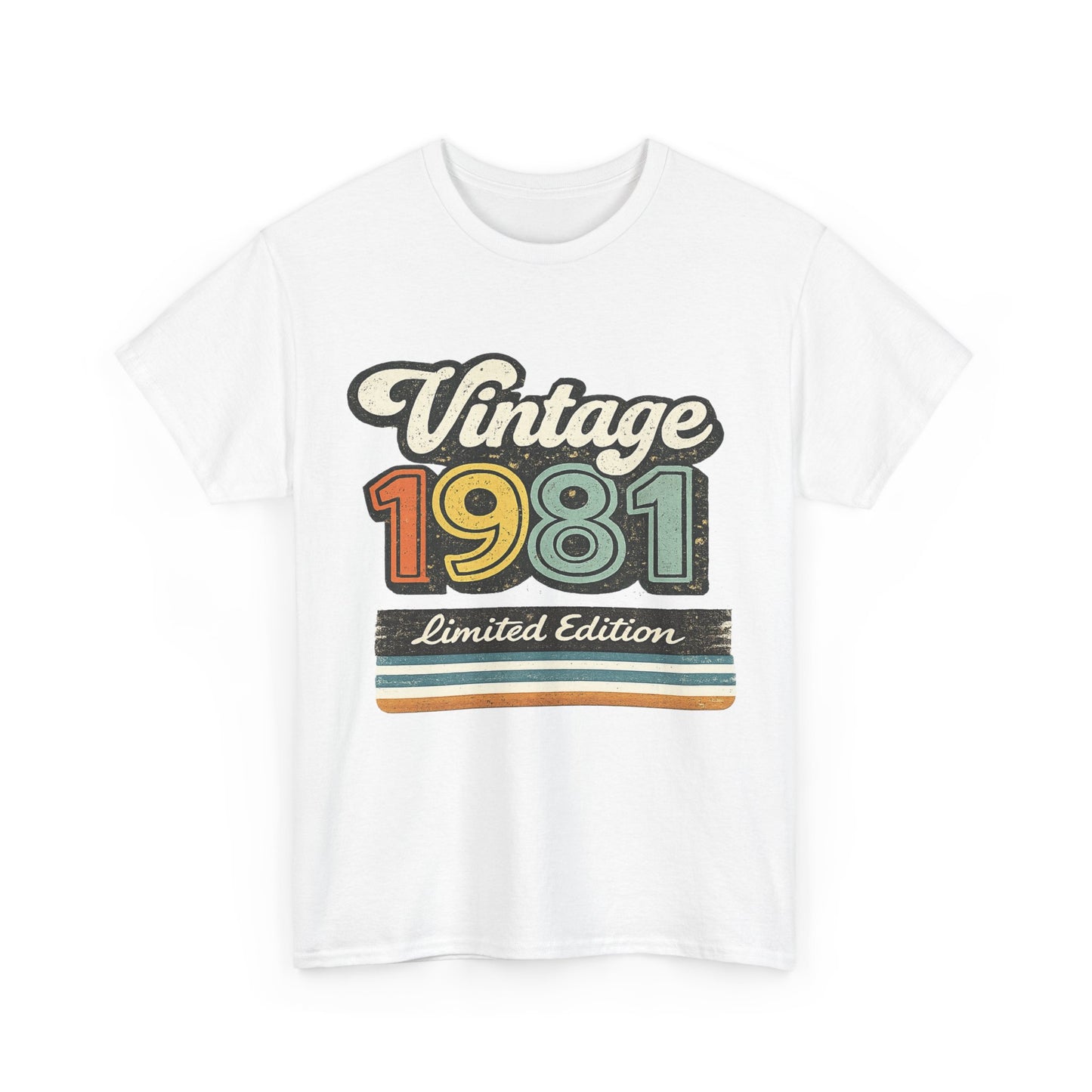Vintage 1981 Retro T-Shirt | 1981 Birth Year Shirt | 80s Graphic Tee