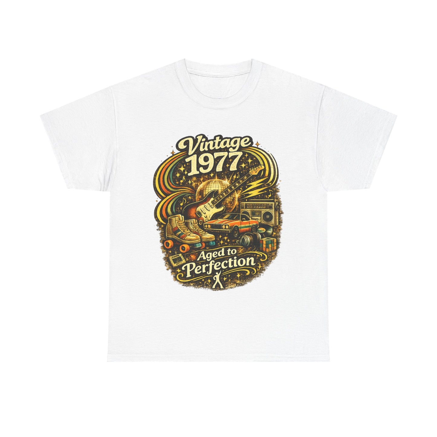 Vintage 1977 Retro T-Shirt | 1977 Birth Year Shirt | Retro 70s Graphic Tee