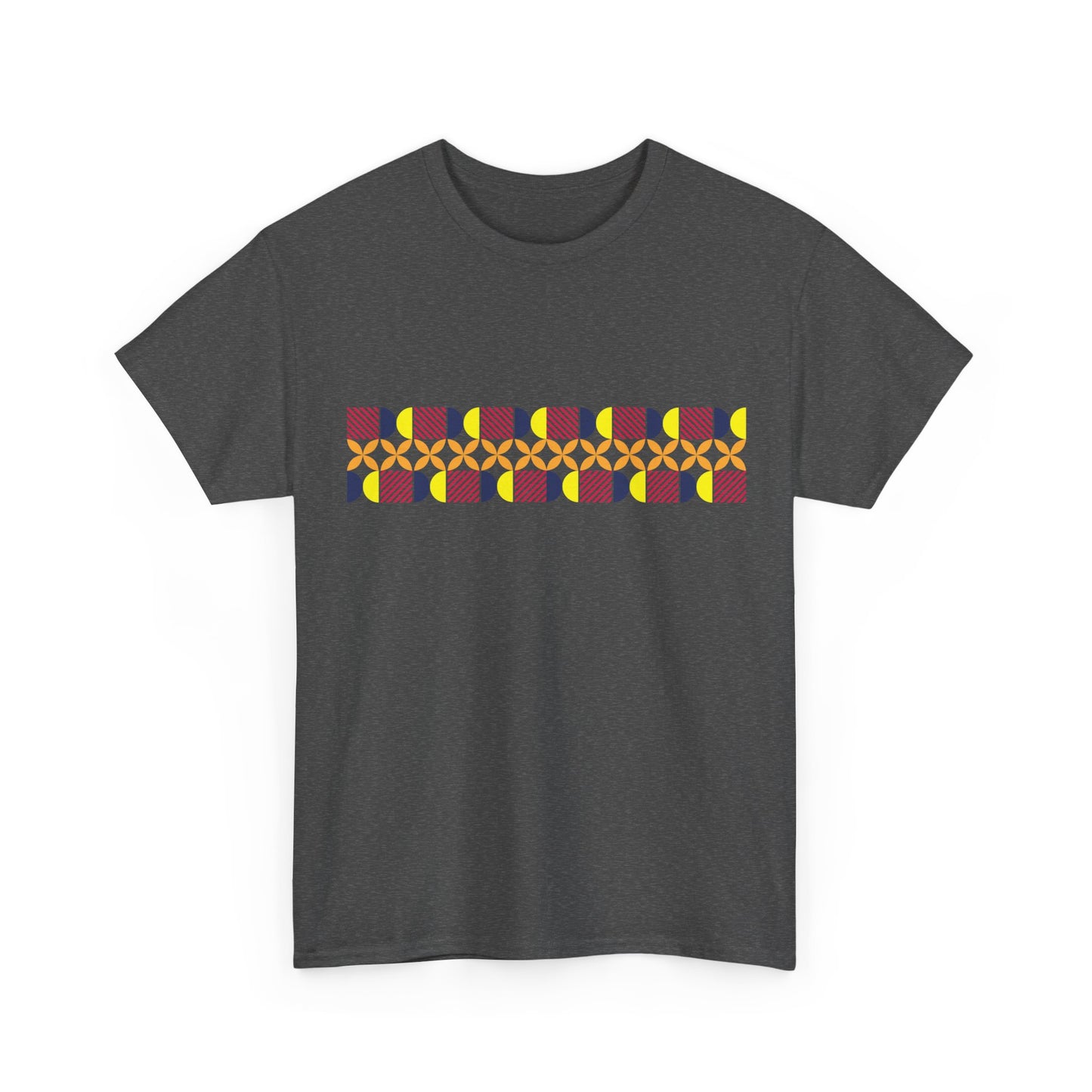 Geometric Pastel Pattern T-Shirt for Men & Women | Retro Abstract Stripe Graphic Tee