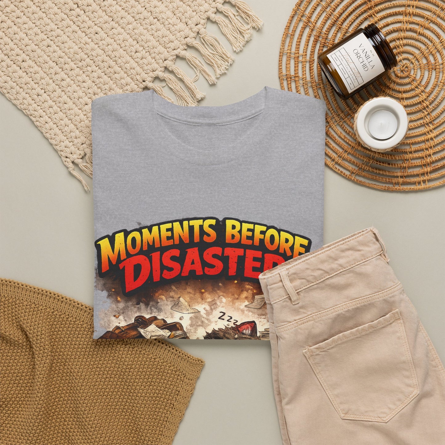 Moments Before Disaster Cat T-Shirt, Funny Cat Lover Tee, Chaos Cat Graphic Shirt, Retro Vintage Cat Tee, Humorous Kitty Gift
