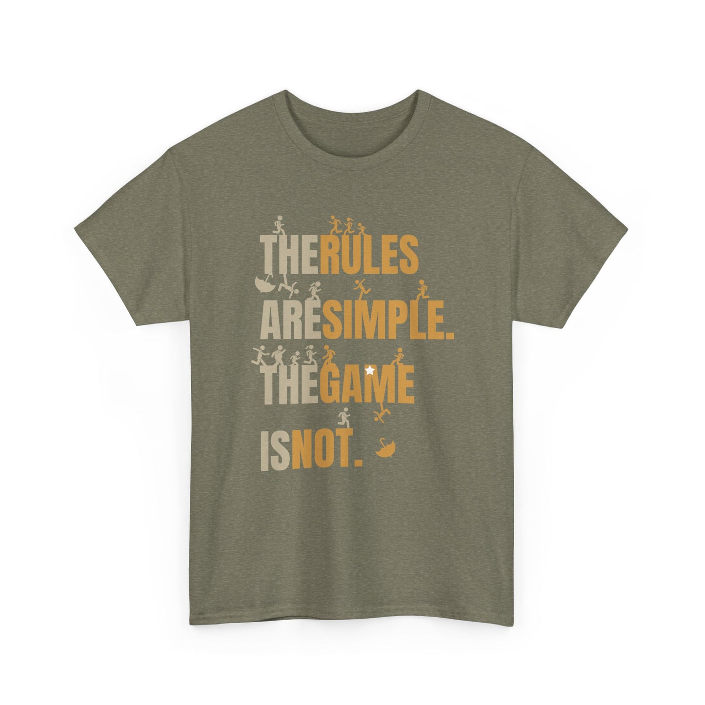 The Rules Are Simple The Game Is Not Motivational Sports T-Shirt | Athletic Graphic Tee for Men & Women
